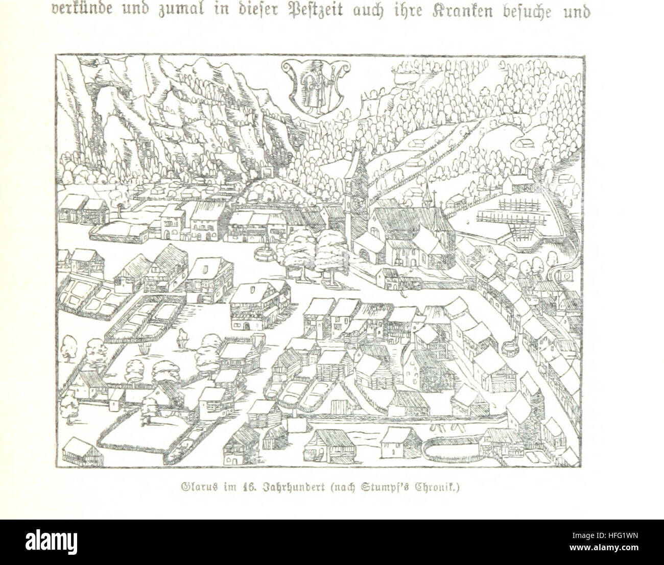 Image taken from page 151 of 'Geschichte des Landes Glarus. Bd. 12' Image taken from page 151 of 'Geschichte des Landes Glarus Stock Photo