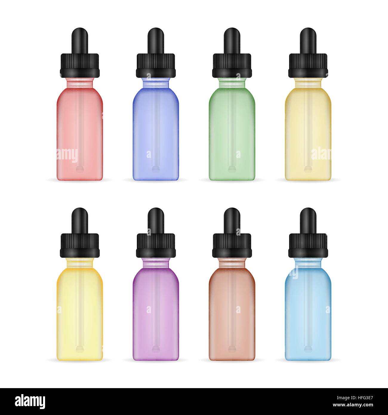 Download Vape Liquid Bottles Set Photo Realistic E Liquid Bottle Mock Up Of Stock Vector Image Art Alamy