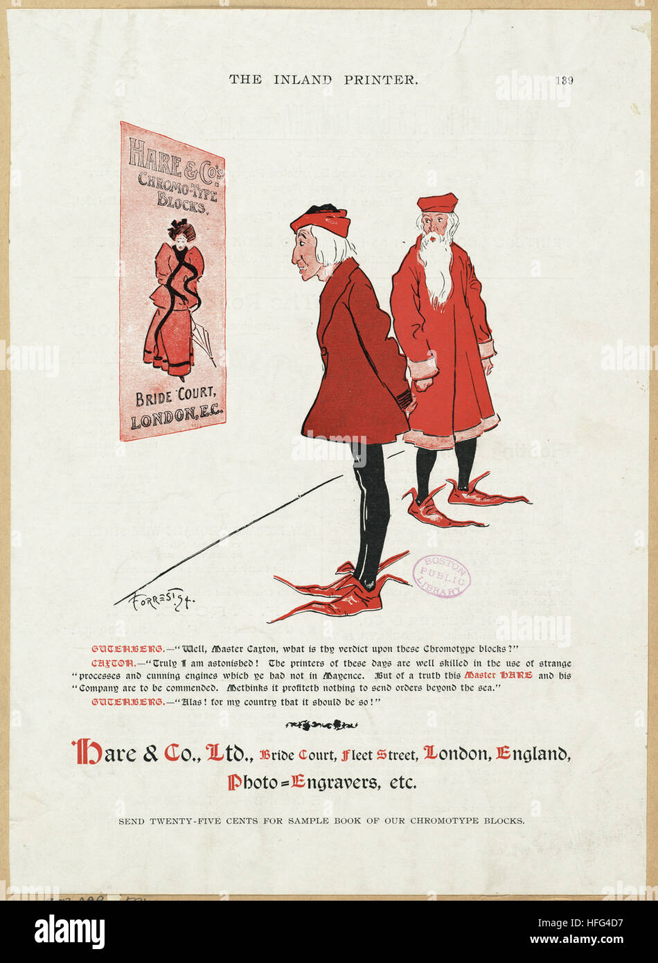 The inland printer. Hare & Co. Ltd. Stock Photo