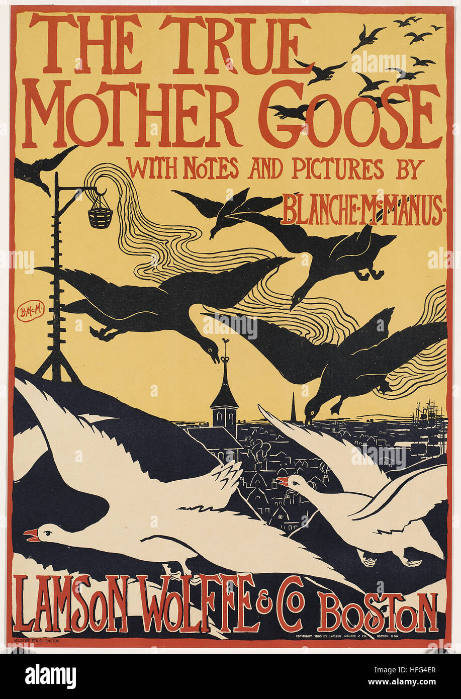 The true Mother Goose with notes and pictures by Blanche McManus. Stock Photo