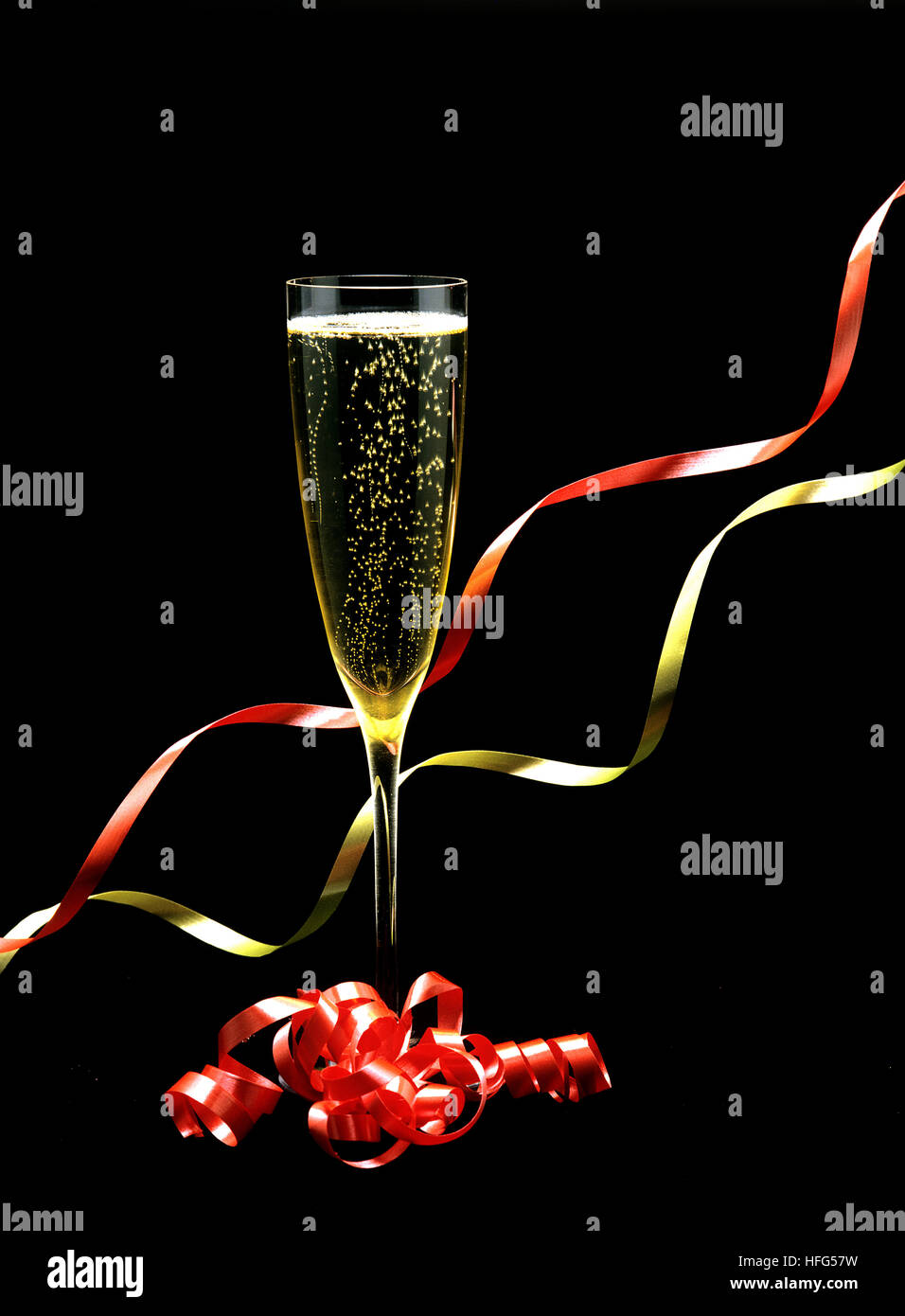 Glass of Champagne Stock Photo