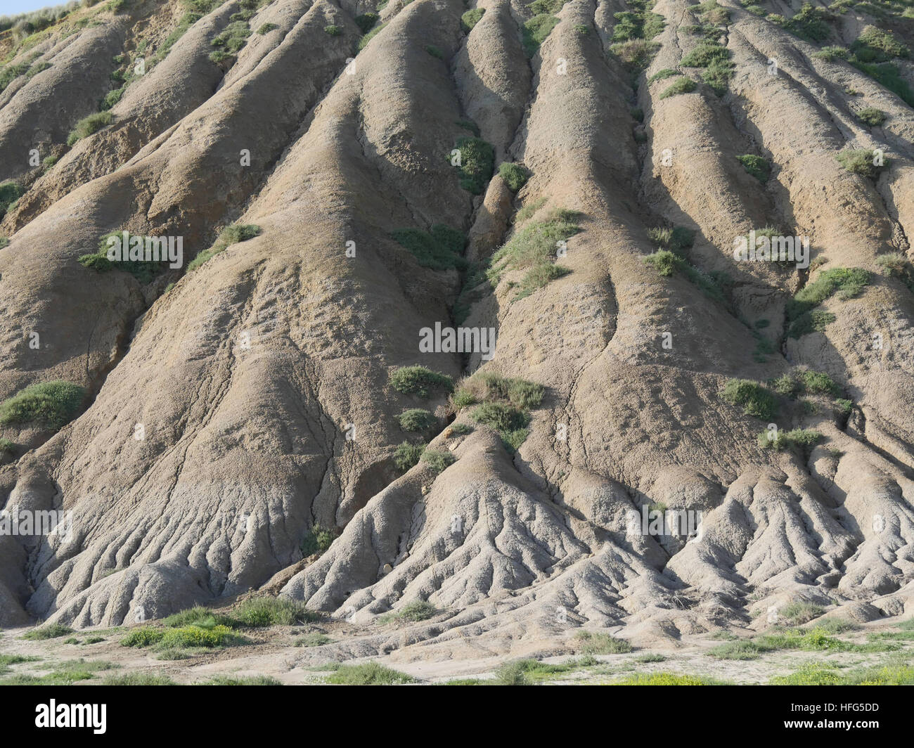 Erosion of the Mountain, Valley of the Temples, Vallee di Templi, Agrigento, Sicily, Italy Stock Photo