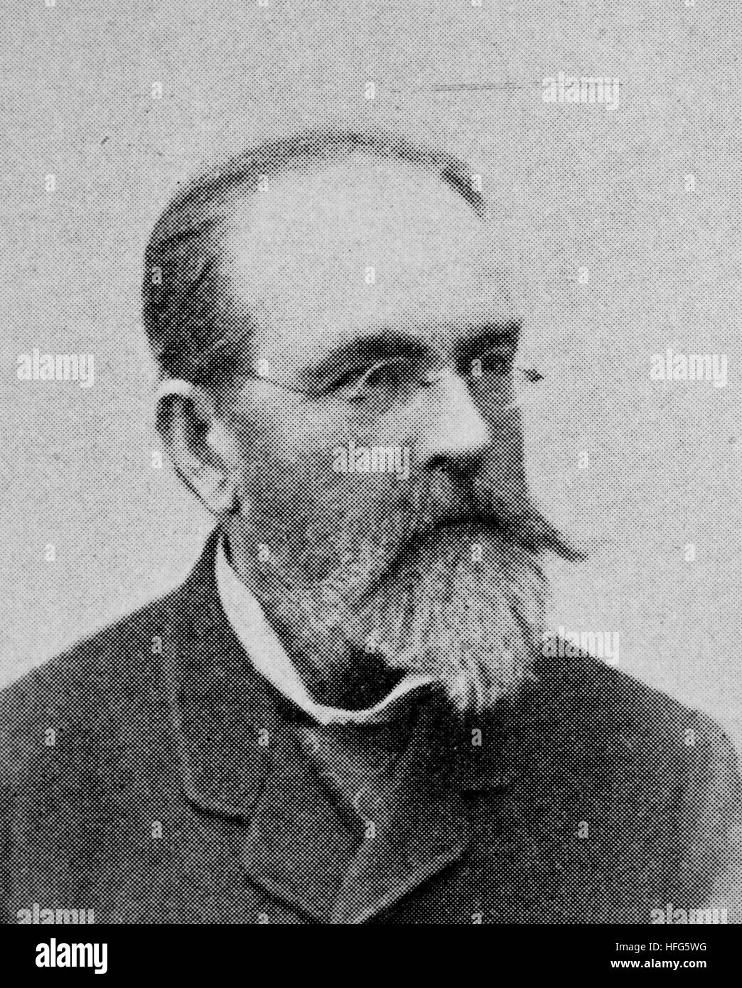 Josef Gabriel Rheinberger, 1839 - 1901, was an organist and composer, reproduction photo from the year 1895, digital improved Stock Photo