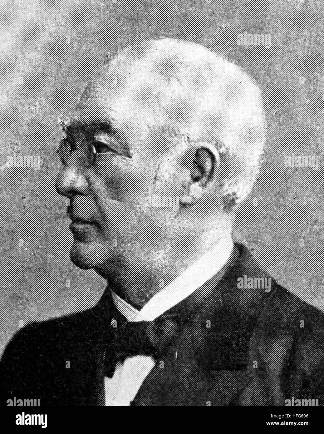 Jakob Finger, 1825 - 1904, Was Minister of State of the Grand Duchy of Hesse, reproduction photo from the year 1895, digital improved Stock Photo