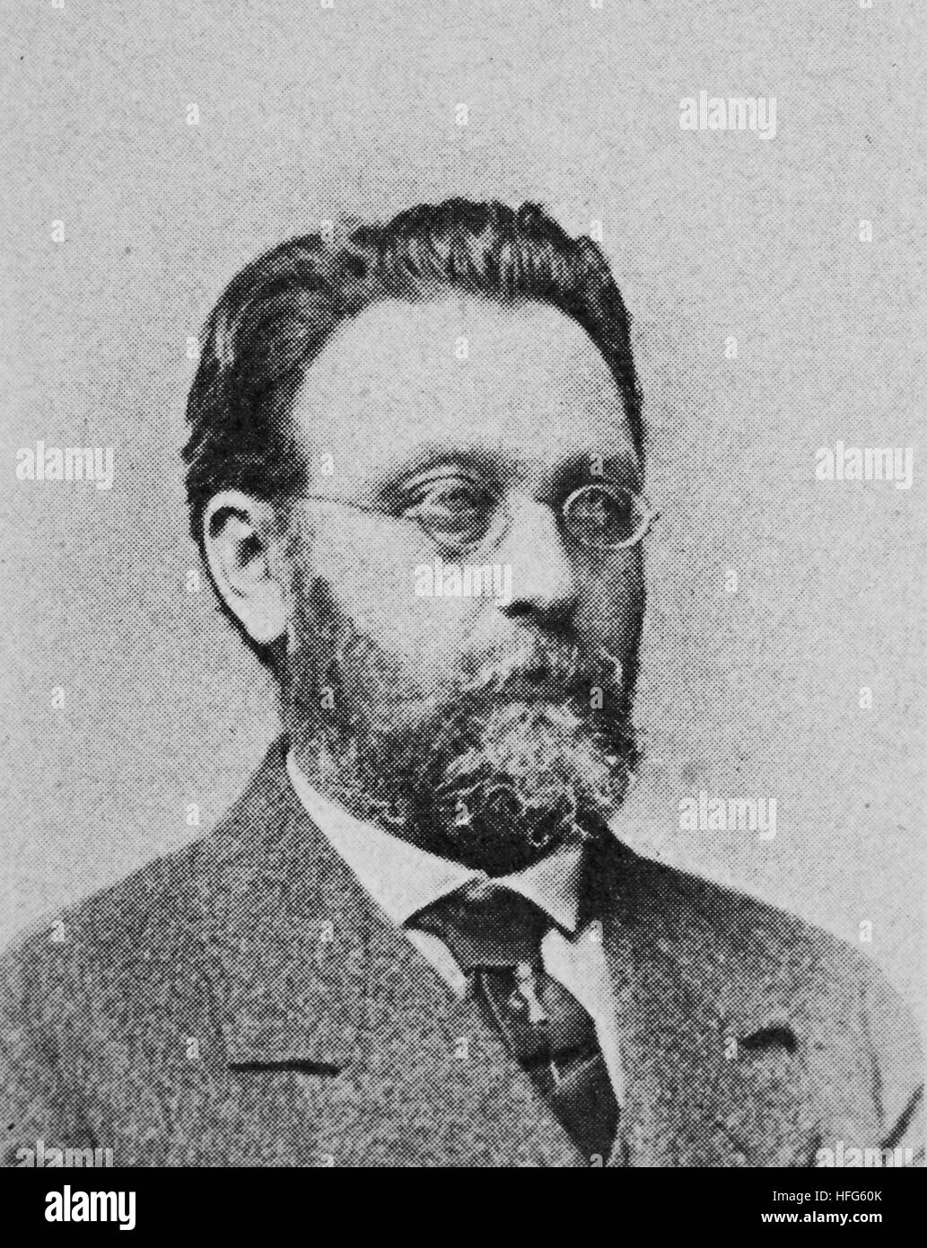 Albert Hermann Dietrich, 1829 - 1908, was a German composer and conductor, reproduction photo from the year 1895, digital improved Stock Photo
