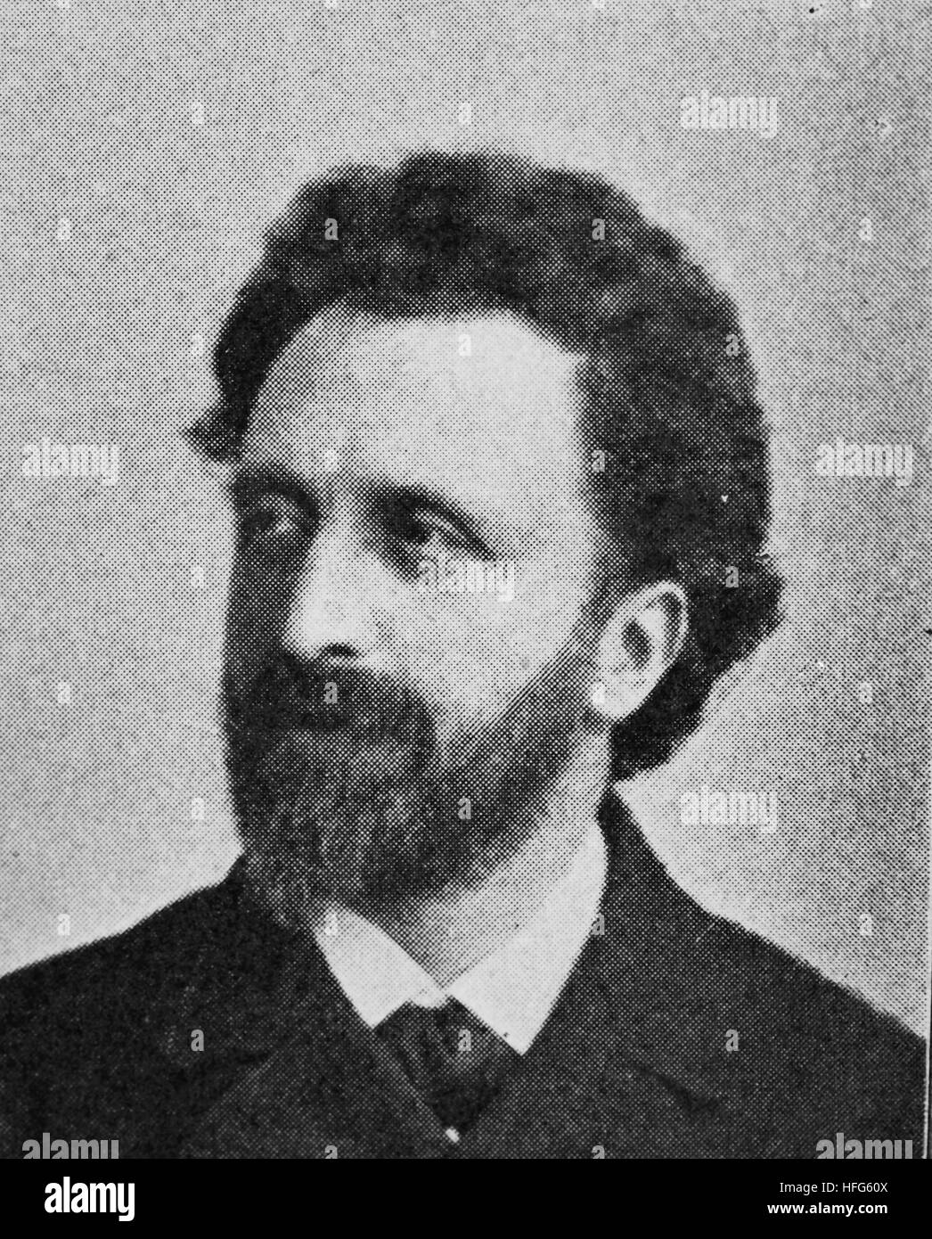 Friedrich Gernsheim, 1839 - 1916, was a German composer, conductor and pianist., reproduction photo from the year 1895, digital improved Stock Photo