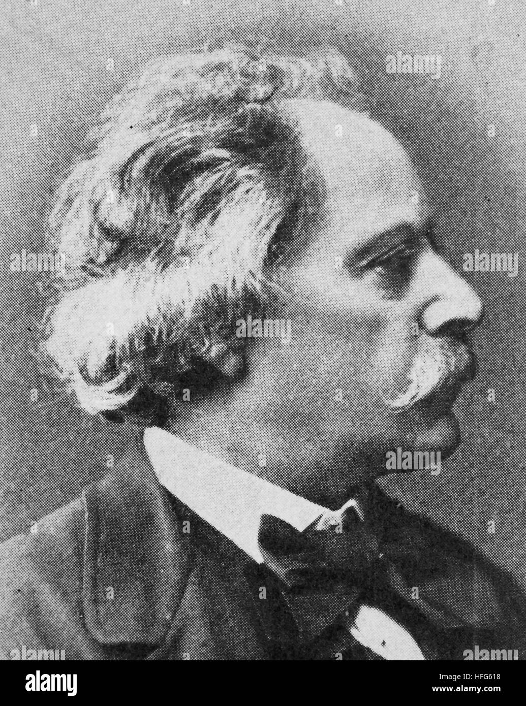 Karl Goldmark Karoly Goldmark, 1830 - 1915, was a Hungarian-born Viennese composer, reproduction photo from the year 1895, digital improved Stock Photo