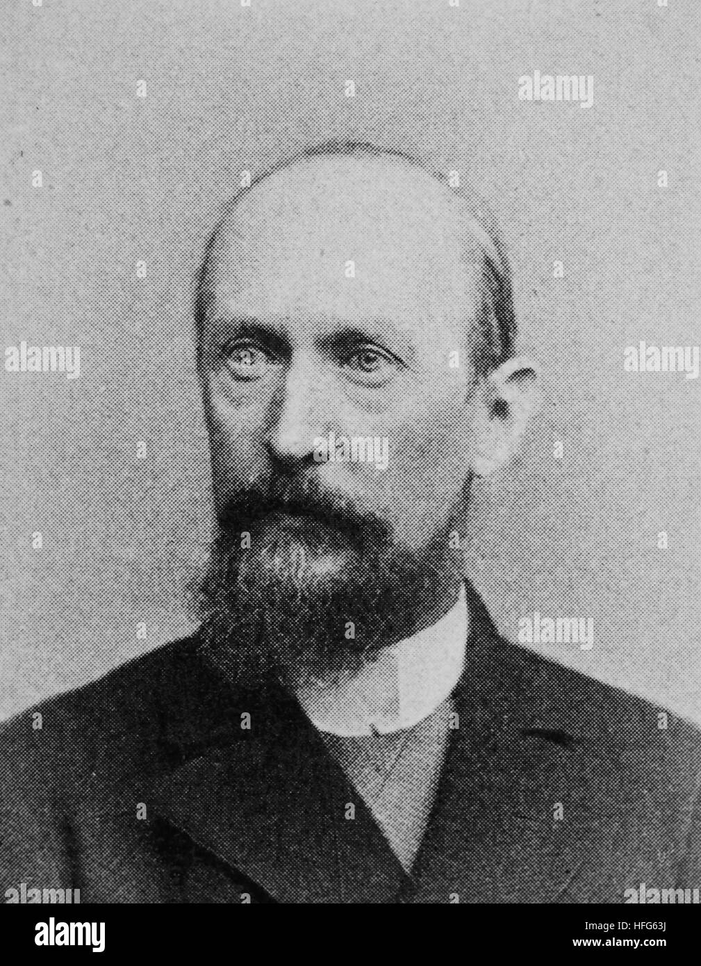 Hans Hoffmann, 1848 -1909, Was a German writer, reproduction photo from the year 1895, digital improved Stock Photo
