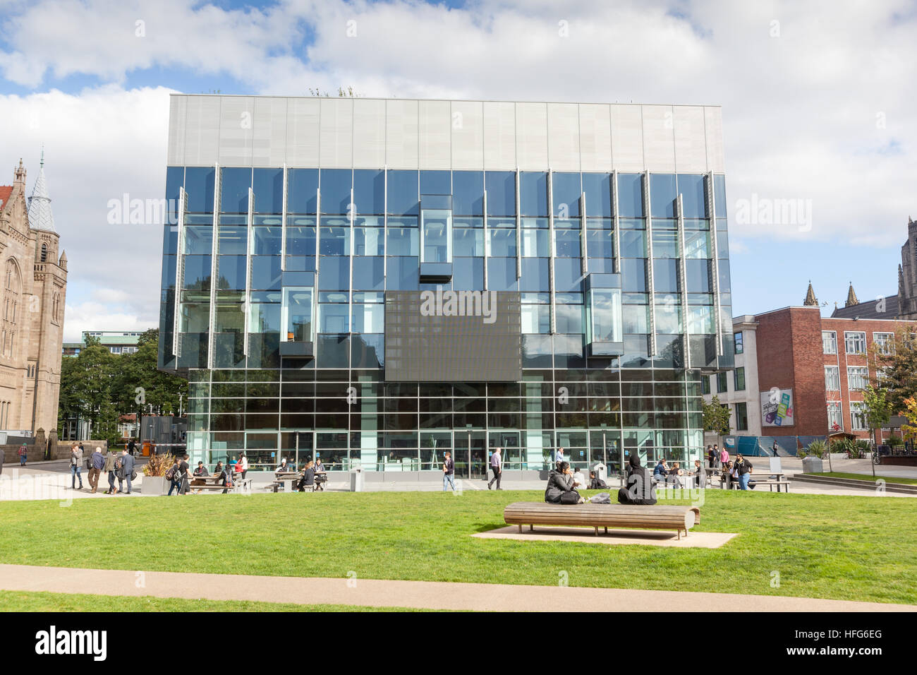 Alan Gilbert Learning Commons, The University of Manchester UK Stock Photo