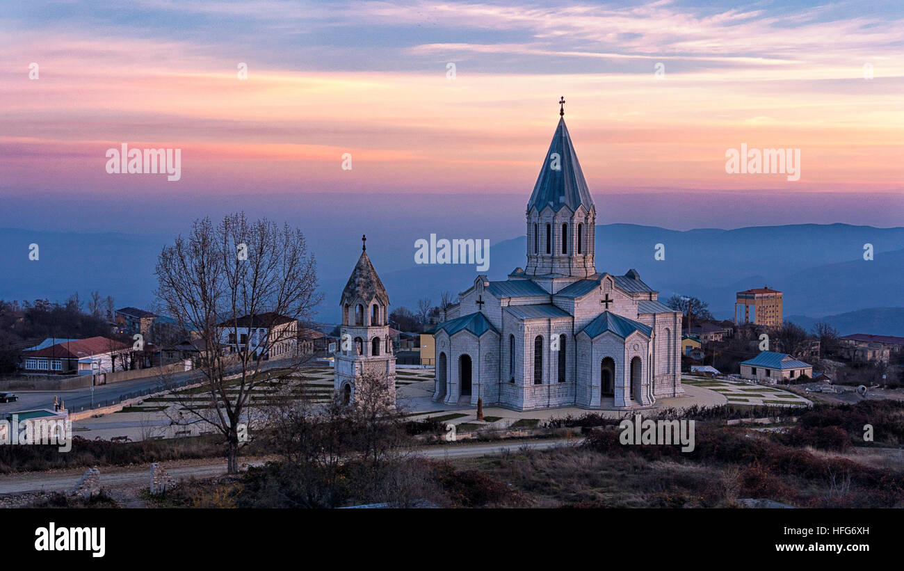 Catedral de Ghazanchetsots in Shushi Stock Photo Alamy