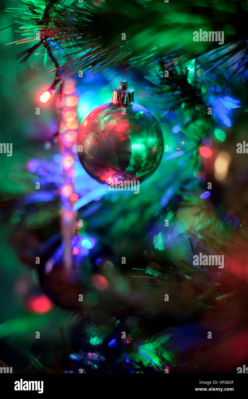 Christmas Tree Decorations Stock Photo Alamy