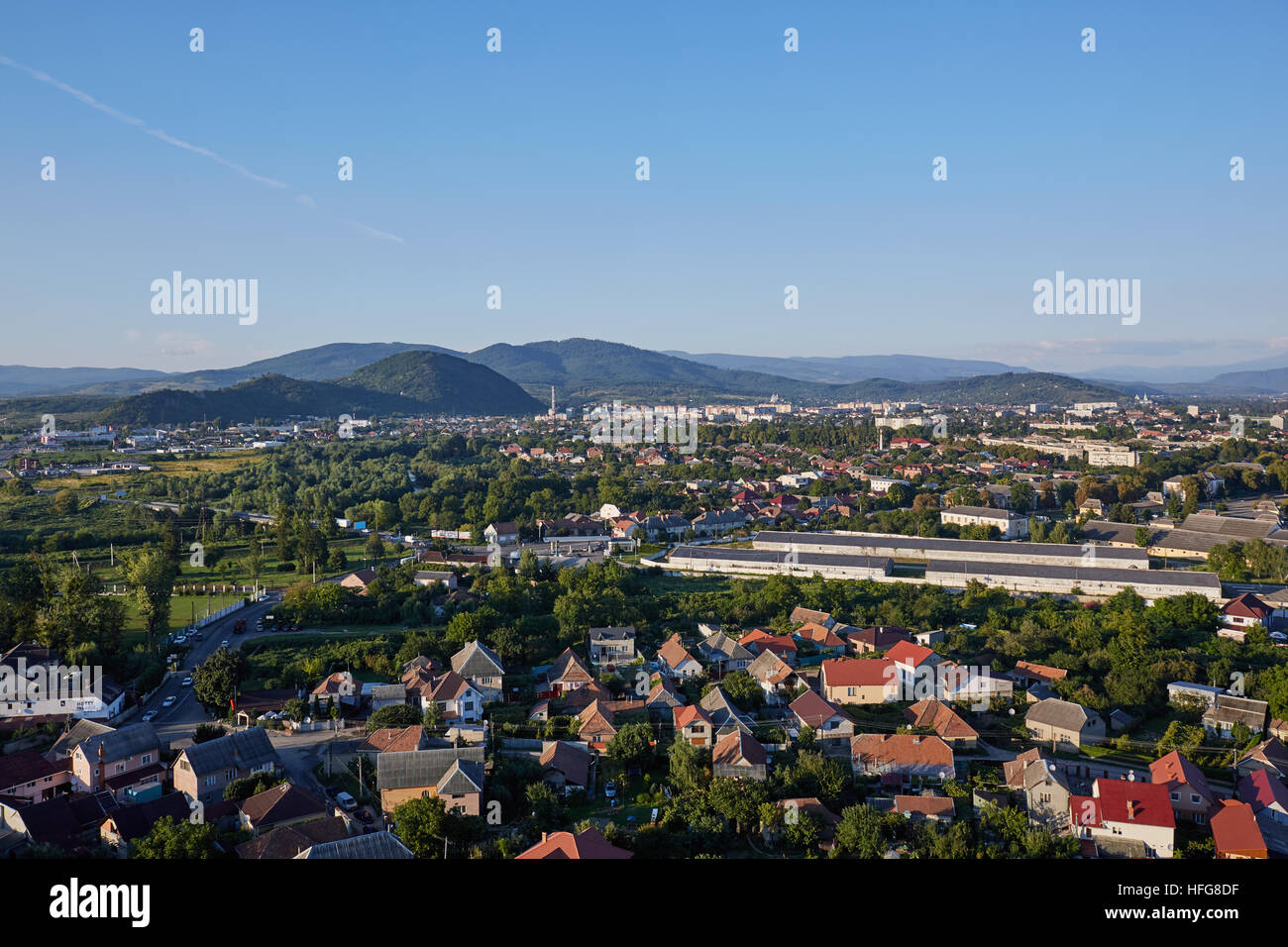Mukachevo landscape. Zakarpatska Oblast Stock Photo - Alamy