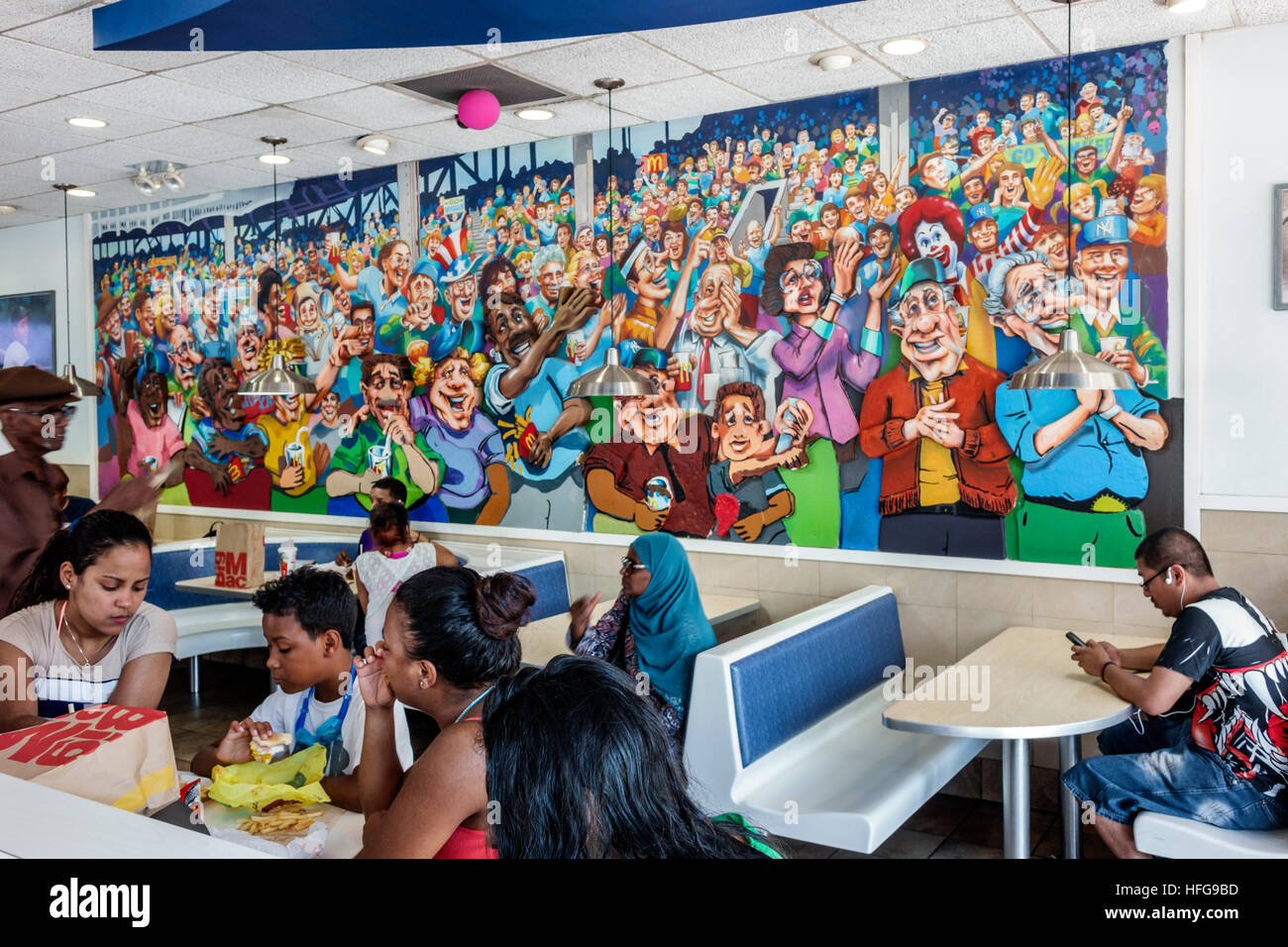 New York City,NY NYC,Bronx,Yankee Stadium,McDonald's,restaurant