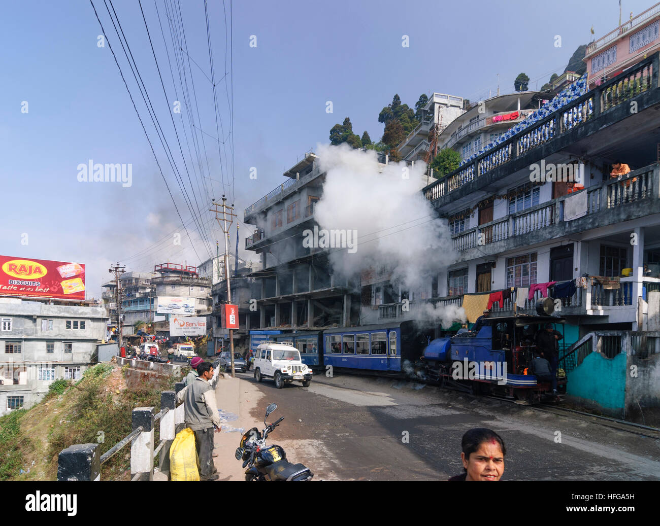 Darjeeling: Darjeeling Himalayan Railway, West Bengal, Westbengalen, India Stock Photo