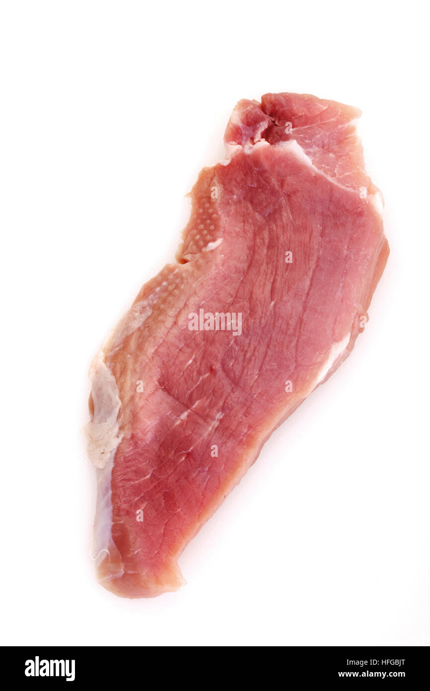 Raw pork cutlet, schnitzel Stock Photo Alamy
