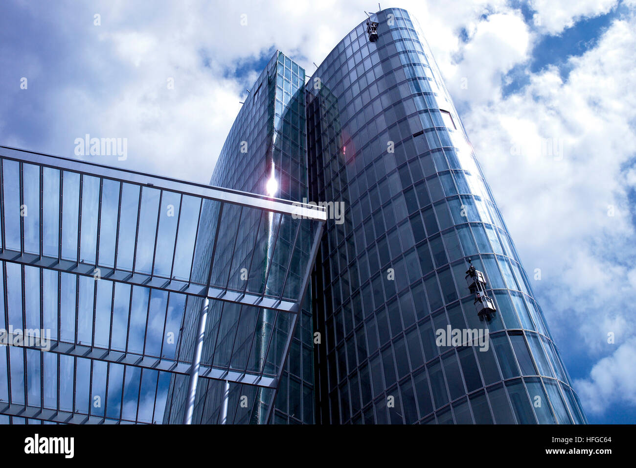 High-rise building, glass facade Stock Photo