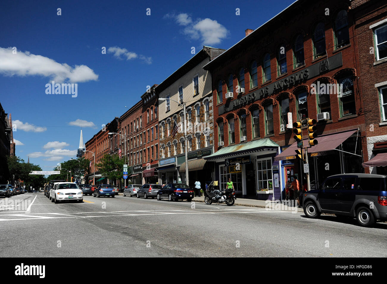 Main Street in Brattleboro, Vermont Stock Photo Alamy