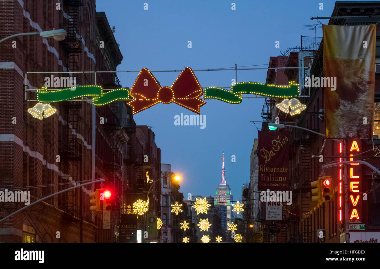 Christmas at little italy hires stock photography and images Alamy