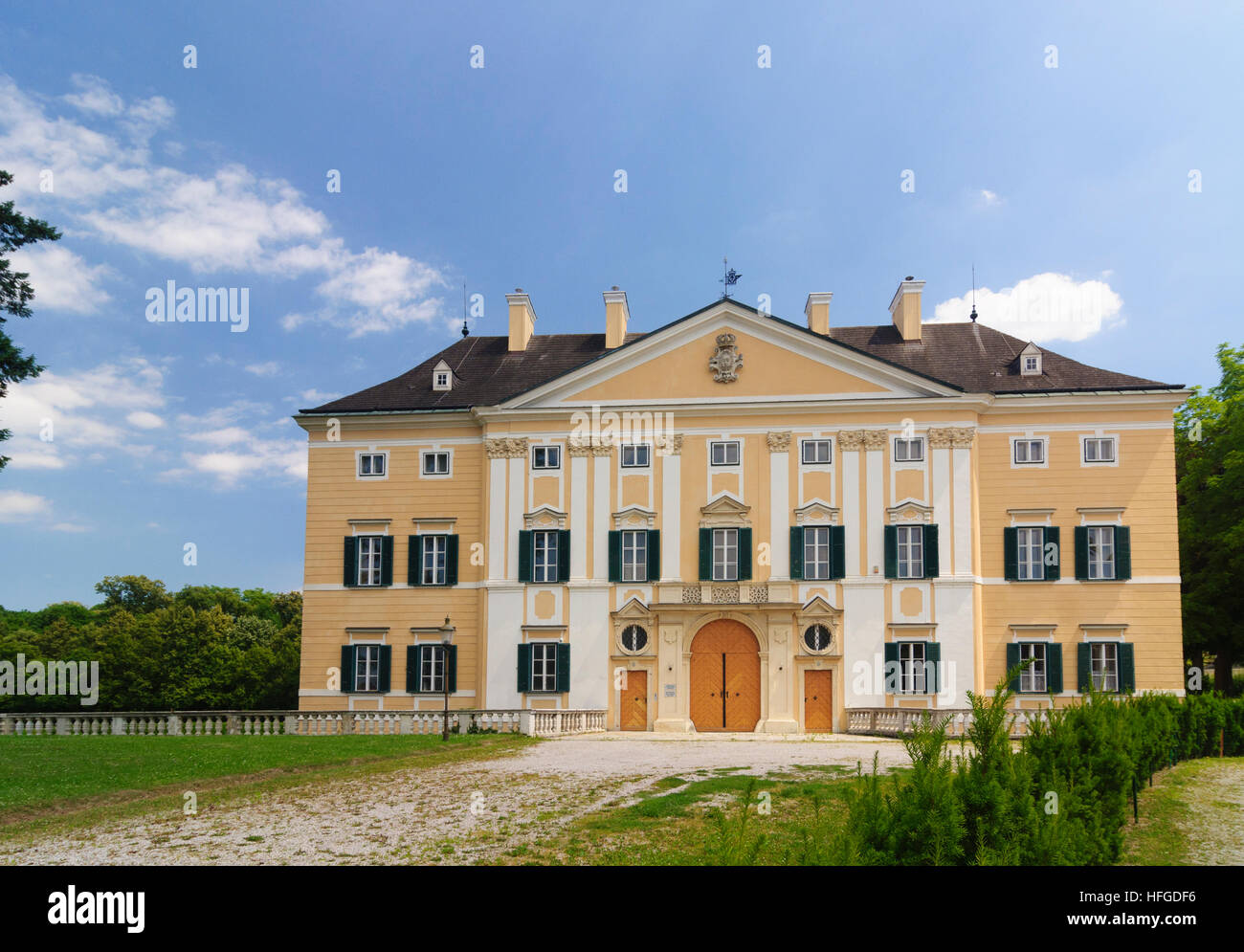 Lanzenkirchen: Frohsdorf castle, Wiener Alpen, Alps, Niederösterreich, Lower Austria, Austria Stock Photo