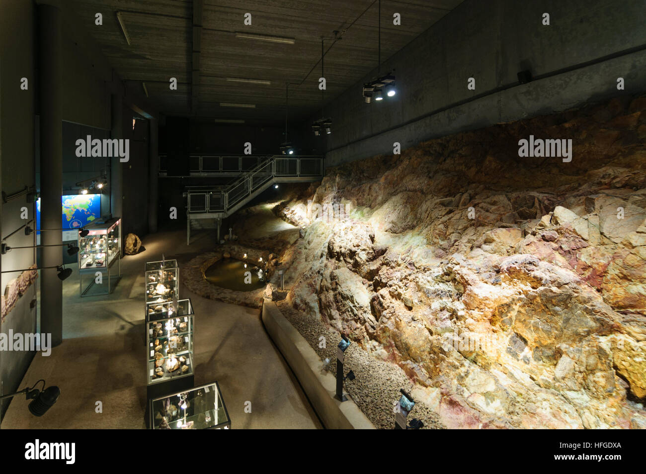 Maissau: excaved amethyst vein in the amethyst world, Weinviertel, Niederösterreich, Lower Austria, Austria Stock Photo