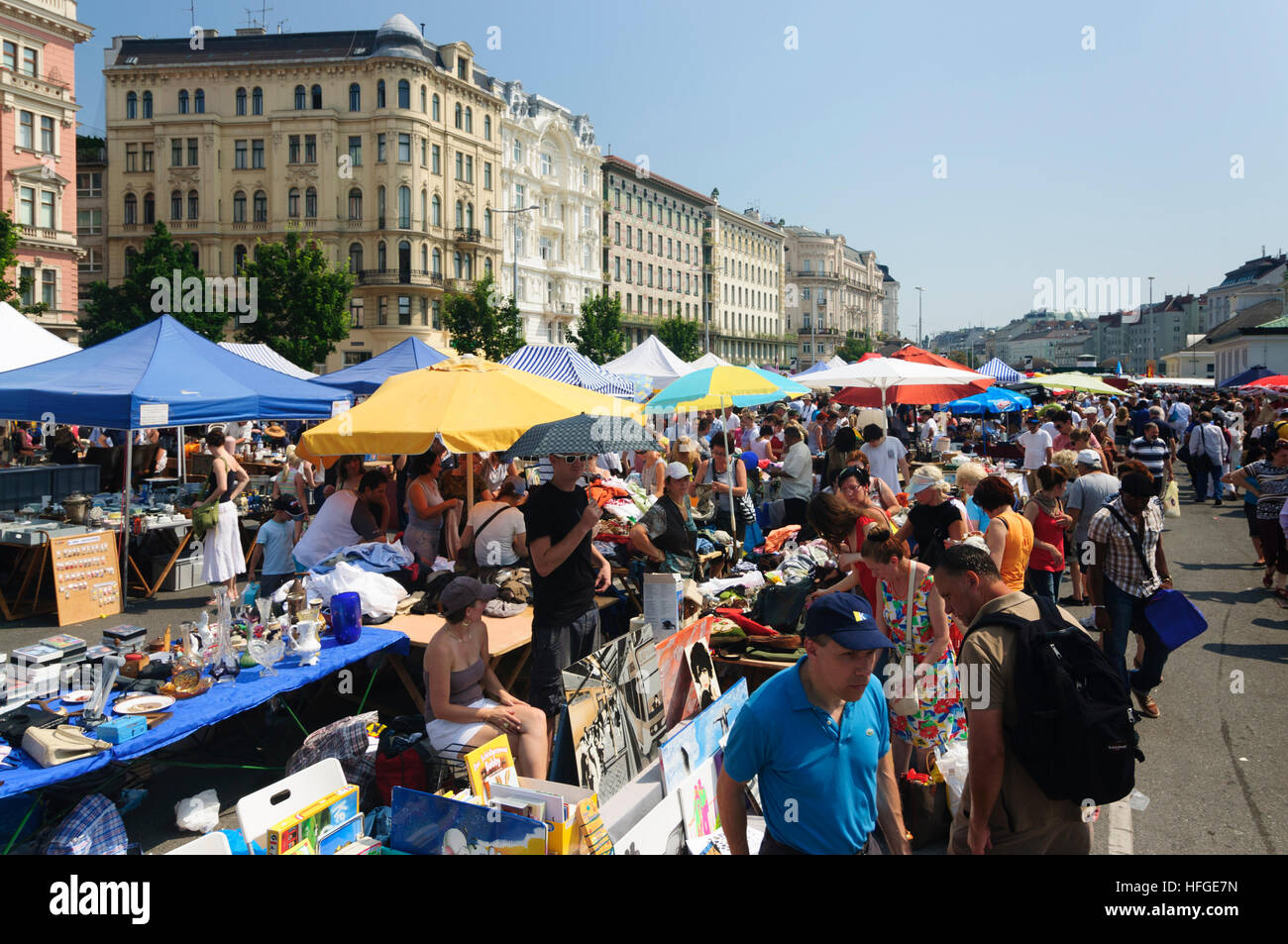 Wien, Vienna: flee market at the Naschmarkt, Wien, Austria Stock Photo