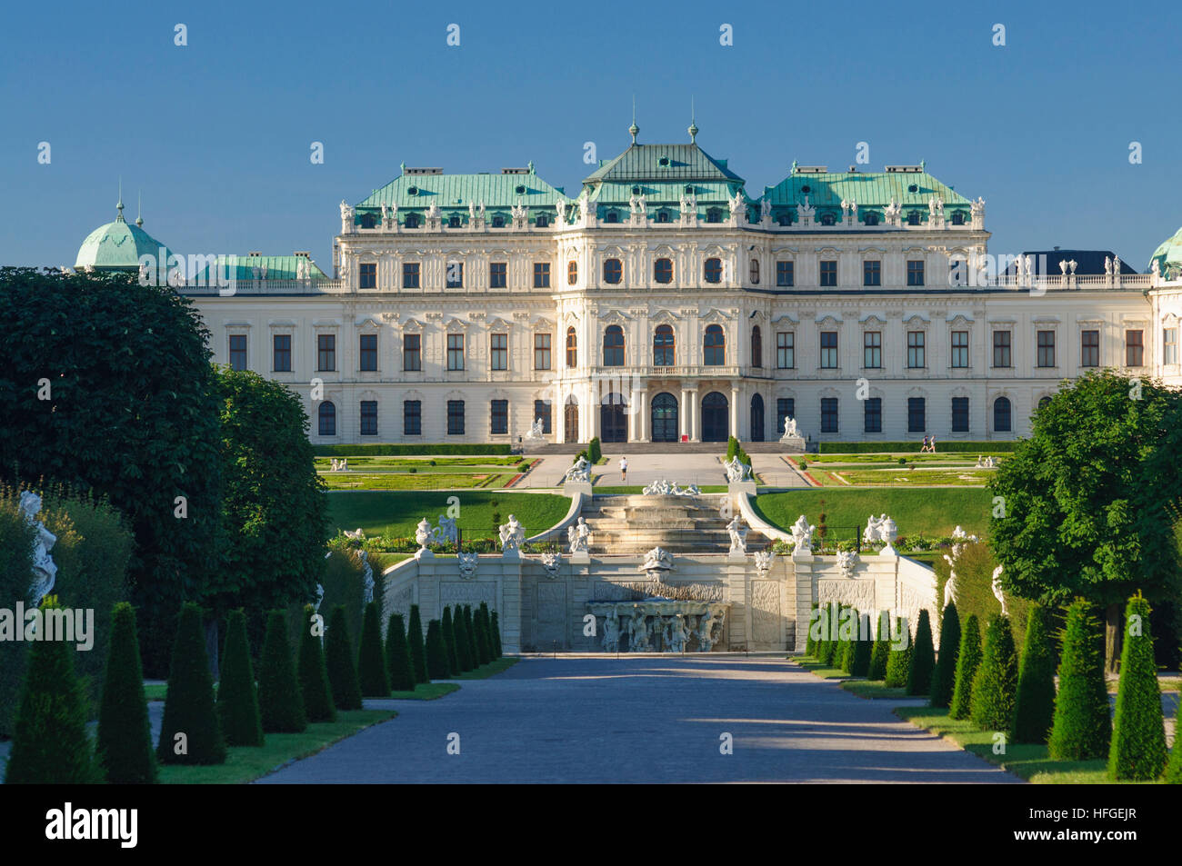 Wien, Vienna Upper Belvedere, Upper and Lower Cascade, Wien, Austria