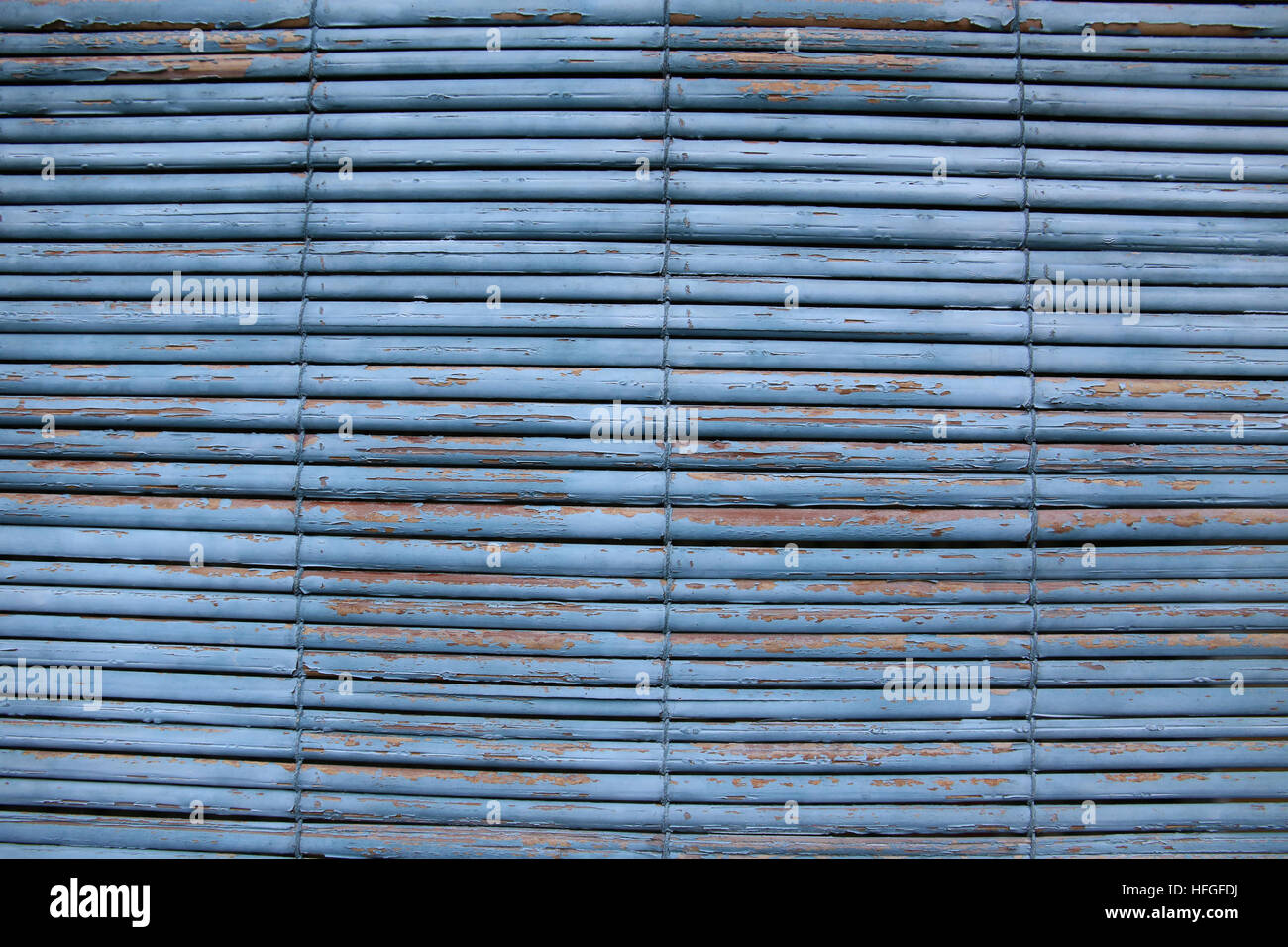 Blue Bamboo Shade - Background Stock Photo