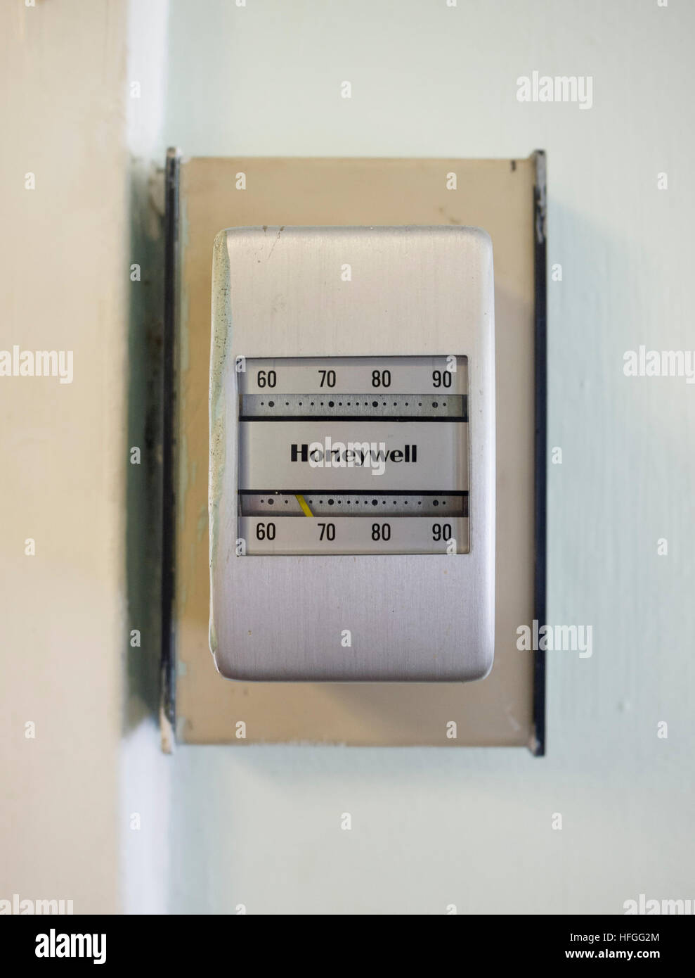 industrial room thermostat switch detail Stock Photo Alamy