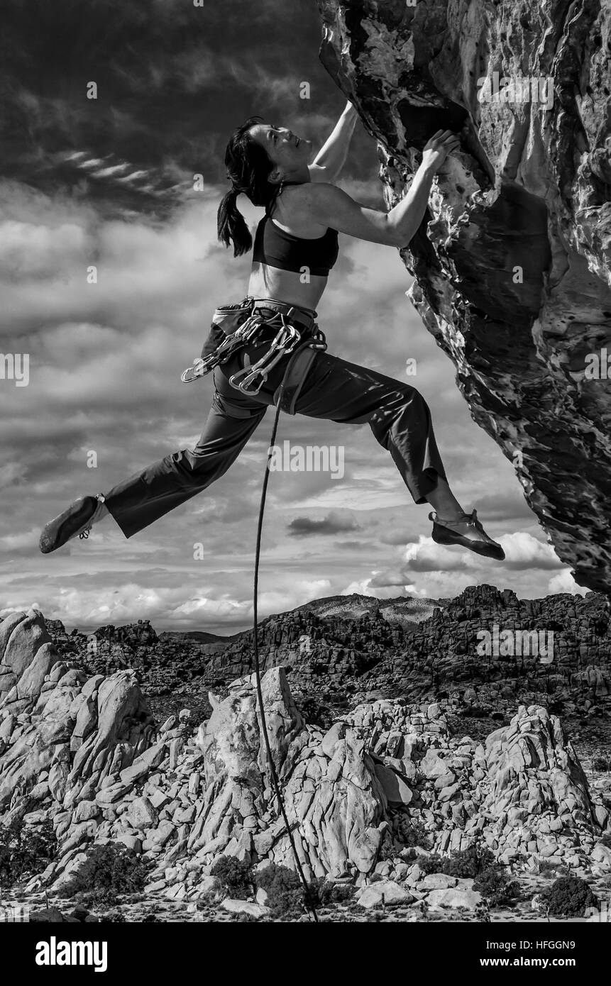 Climbers, gaze, rock-edge, hands, Chalk, portrait, series, people, sport,  mountaineering, Stock Photo, Picture And Rights Managed Image. Pic.  MB-03848510