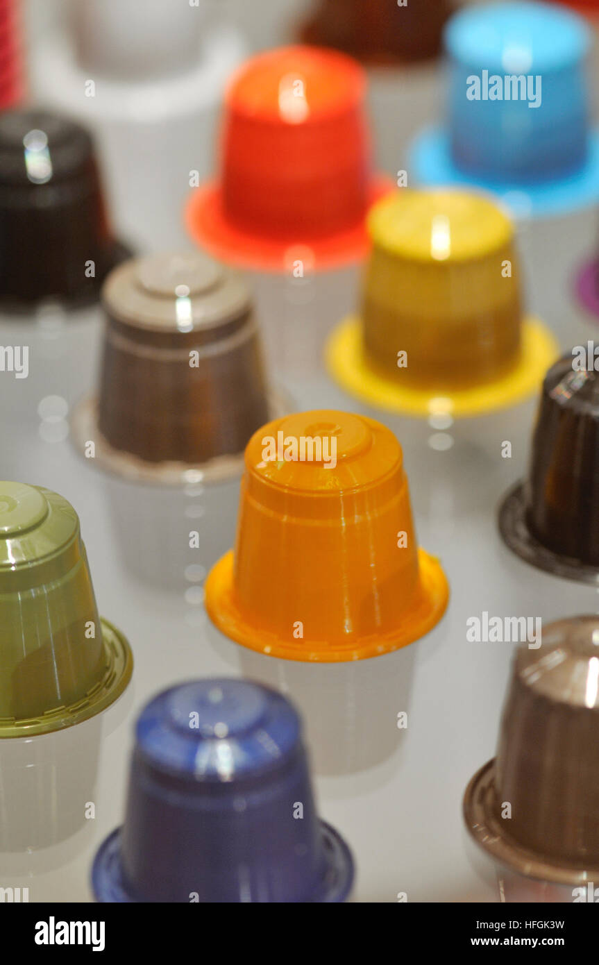 Singleserve coffee containers Stock Photo Alamy
