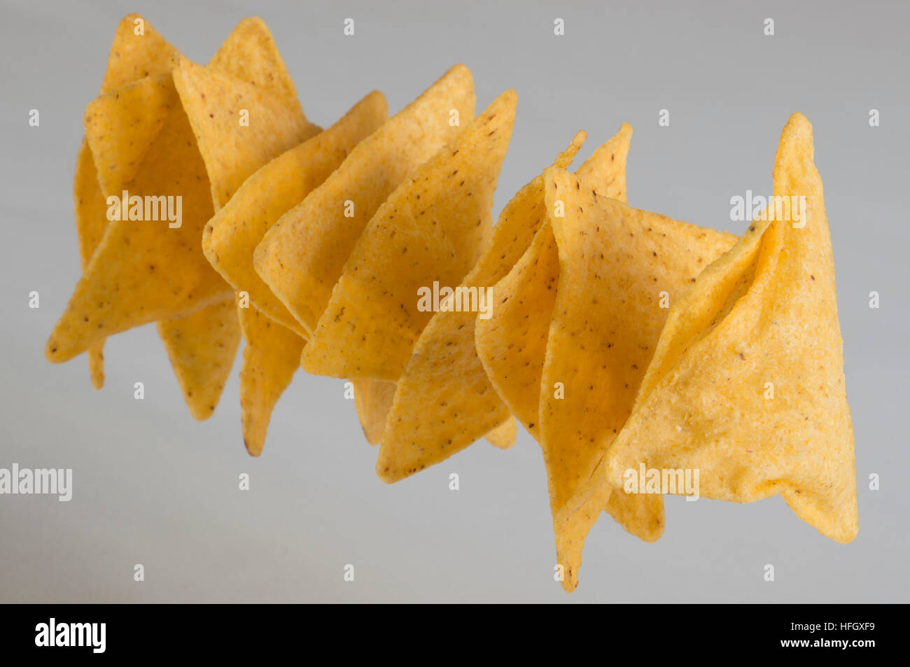 Triangle tortilla chips Stock Photo Alamy