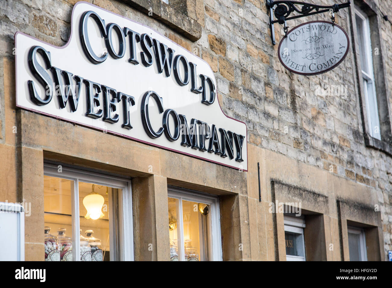 Cotswold Sweet Company store in the English Cotswolds, England Stock