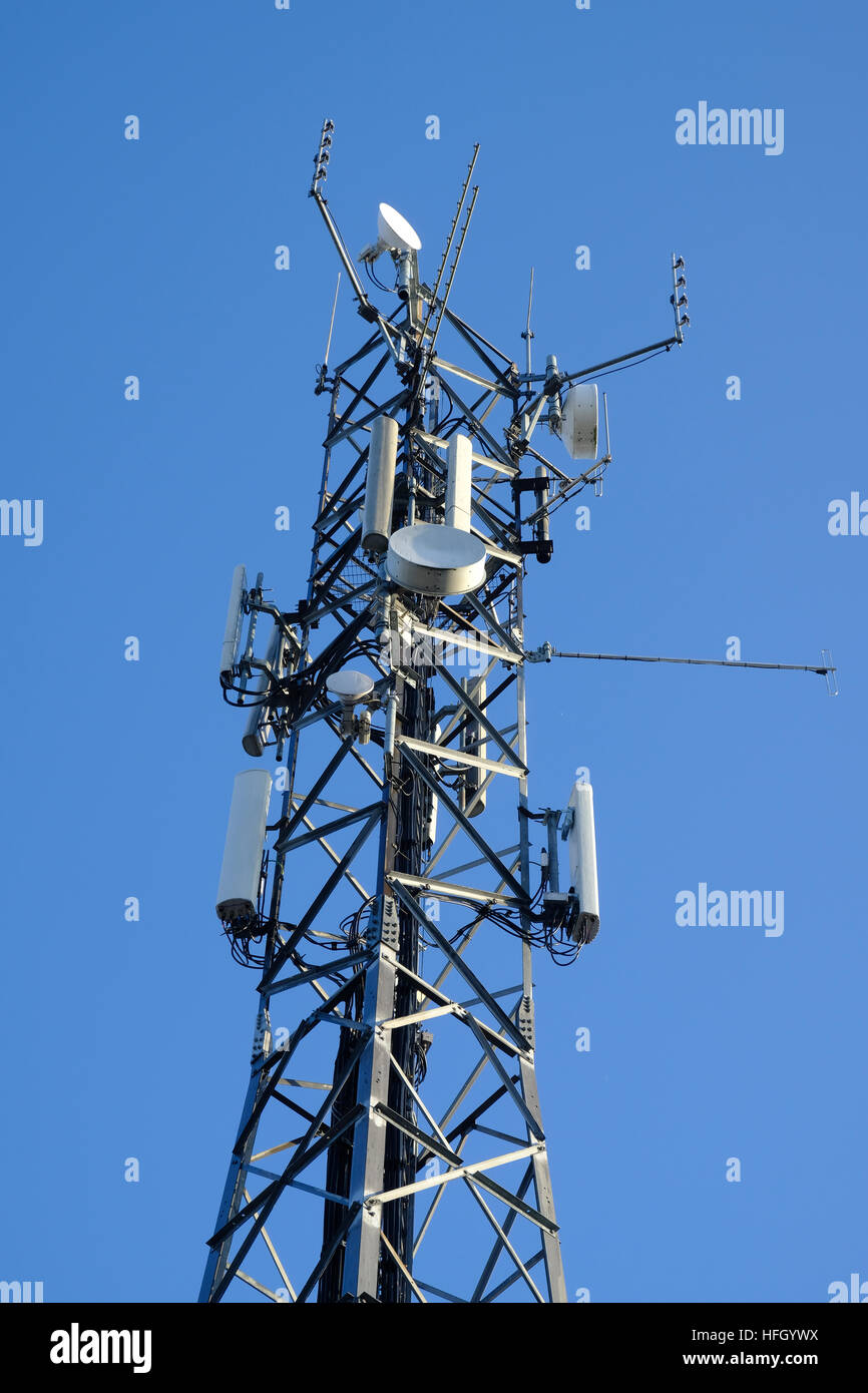 Mobile phone mast uk hires stock photography and