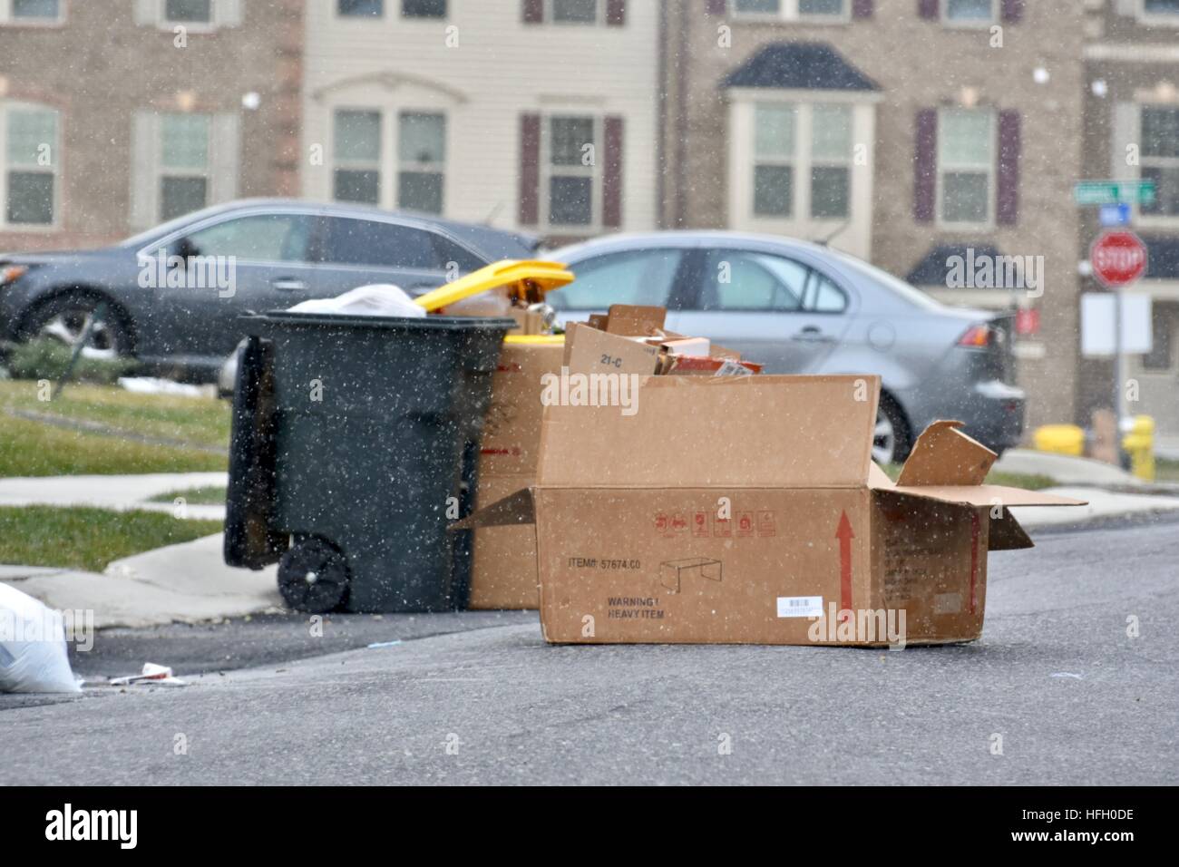 Blown over bins hires stock photography and images Alamy