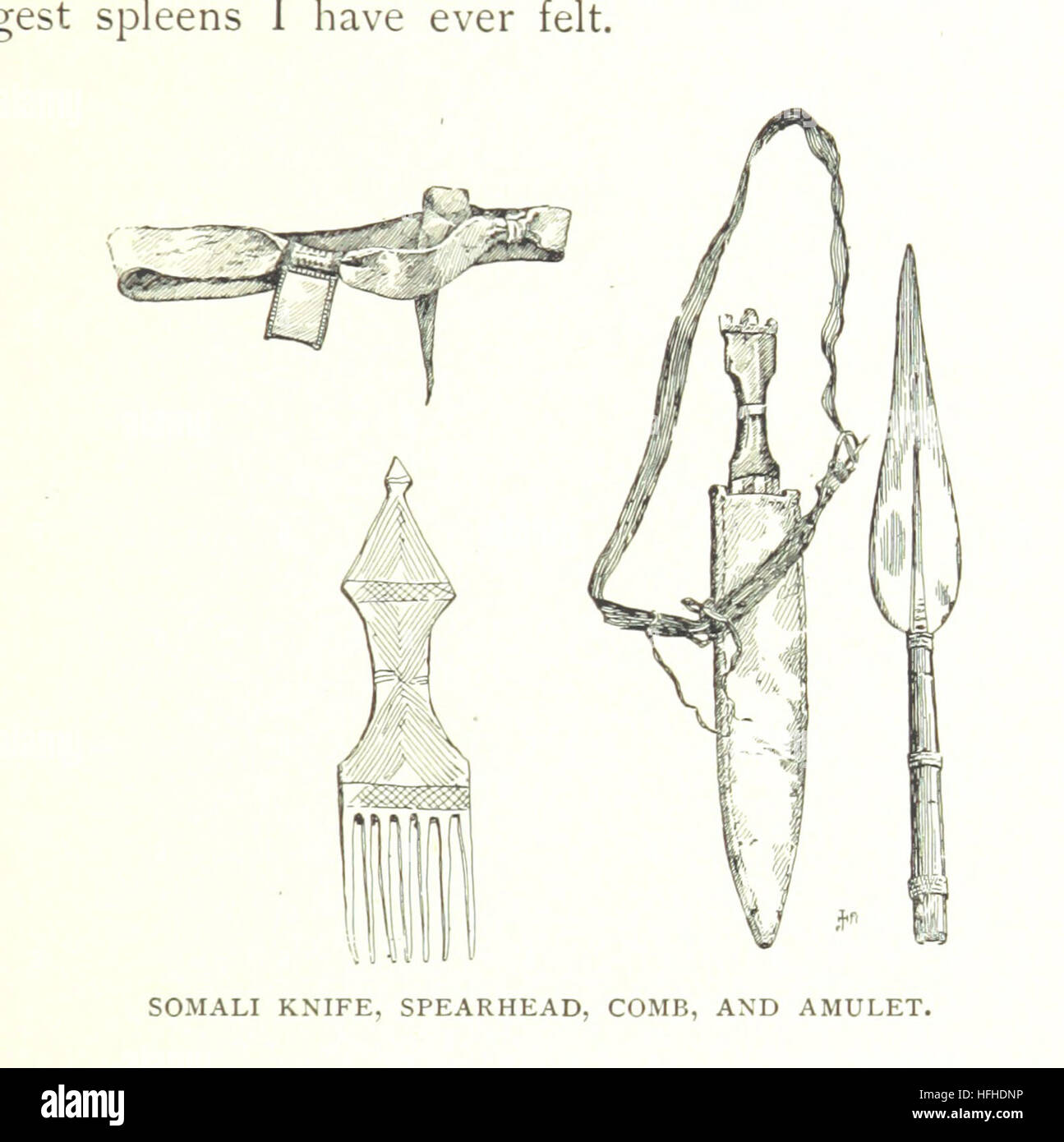 Image taken from page 155 of 'Through Unknown African Countries. The first expedition from Somaliland to Lake Lamu ... Illustrated. [With maps.]' Image taken from page 155 of 'Through Unknown African Countries Stock Photo