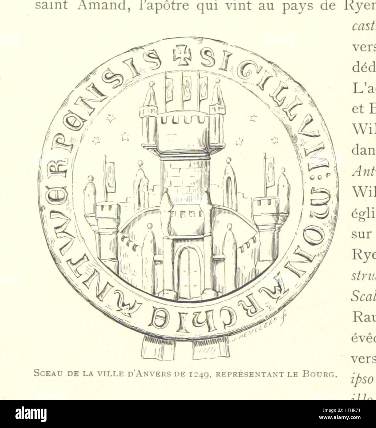 Anvers à travers les âges Image taken from page 18 of 'Anvers à travers les Stock Photo