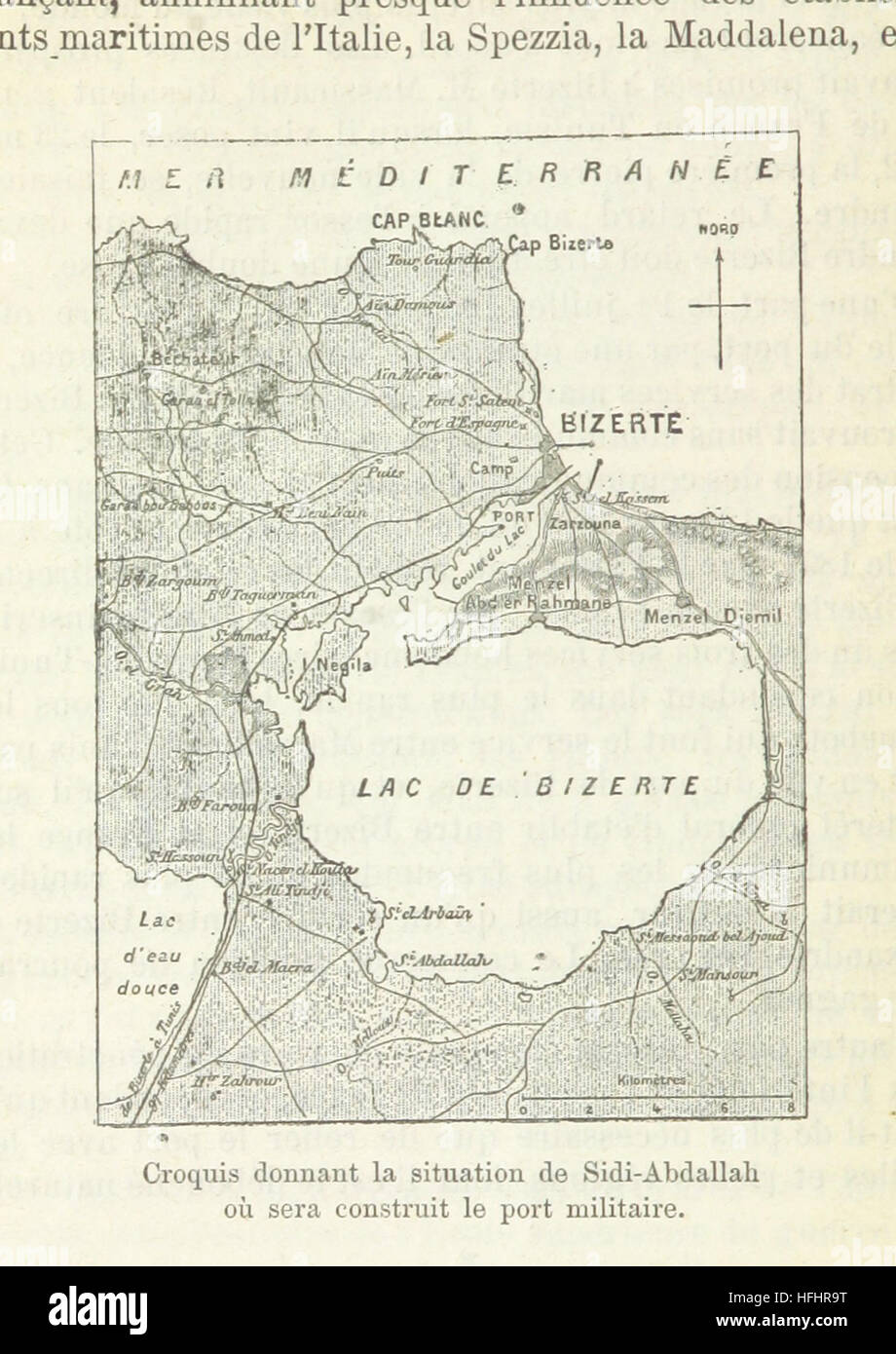 Le Nouveau port de Bizerte, Tunisie, etc. [With a map.] Image taken from page 18 of 'Le Nouveau port de Stock Photo