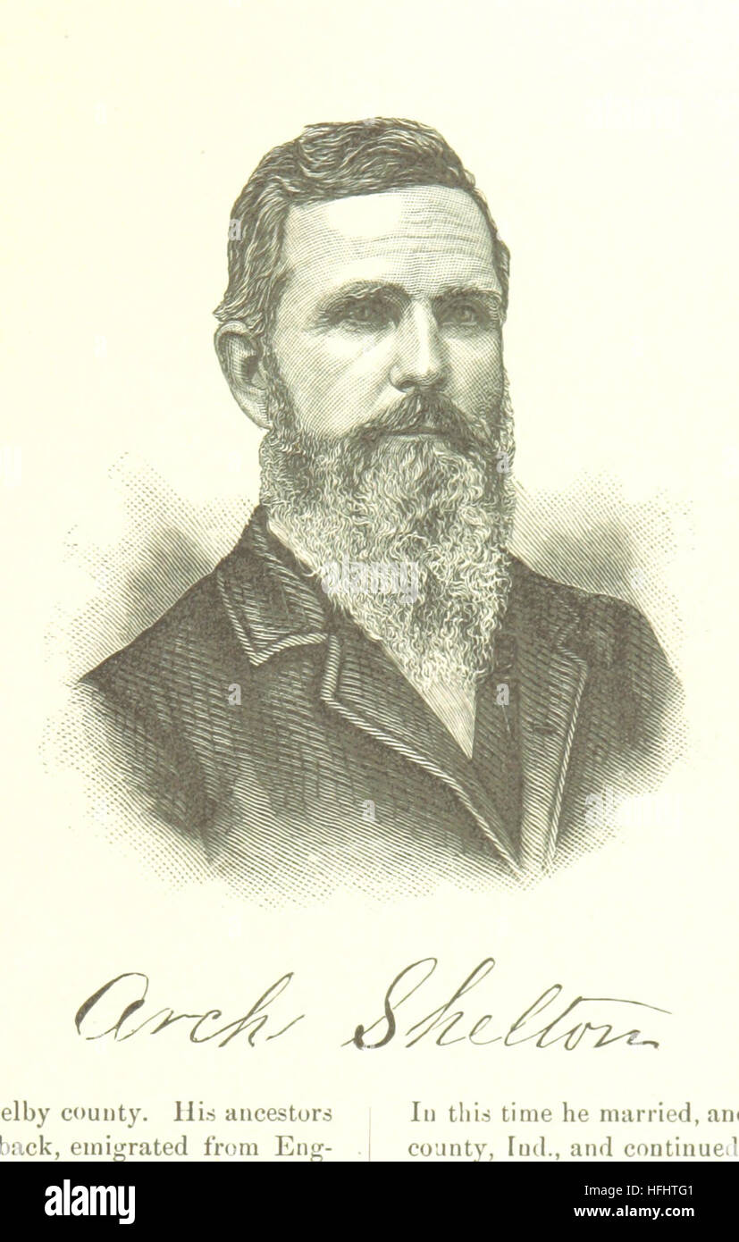 1763. Combined History of Shelby and Moultrie Counties ... With illustrations, etc Image taken from page 183 of '1763 Combined History of Stock Photo