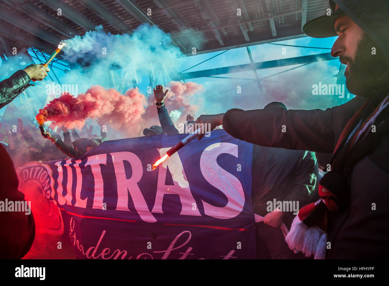 Football ultras flares hires stock photography and images Alamy
