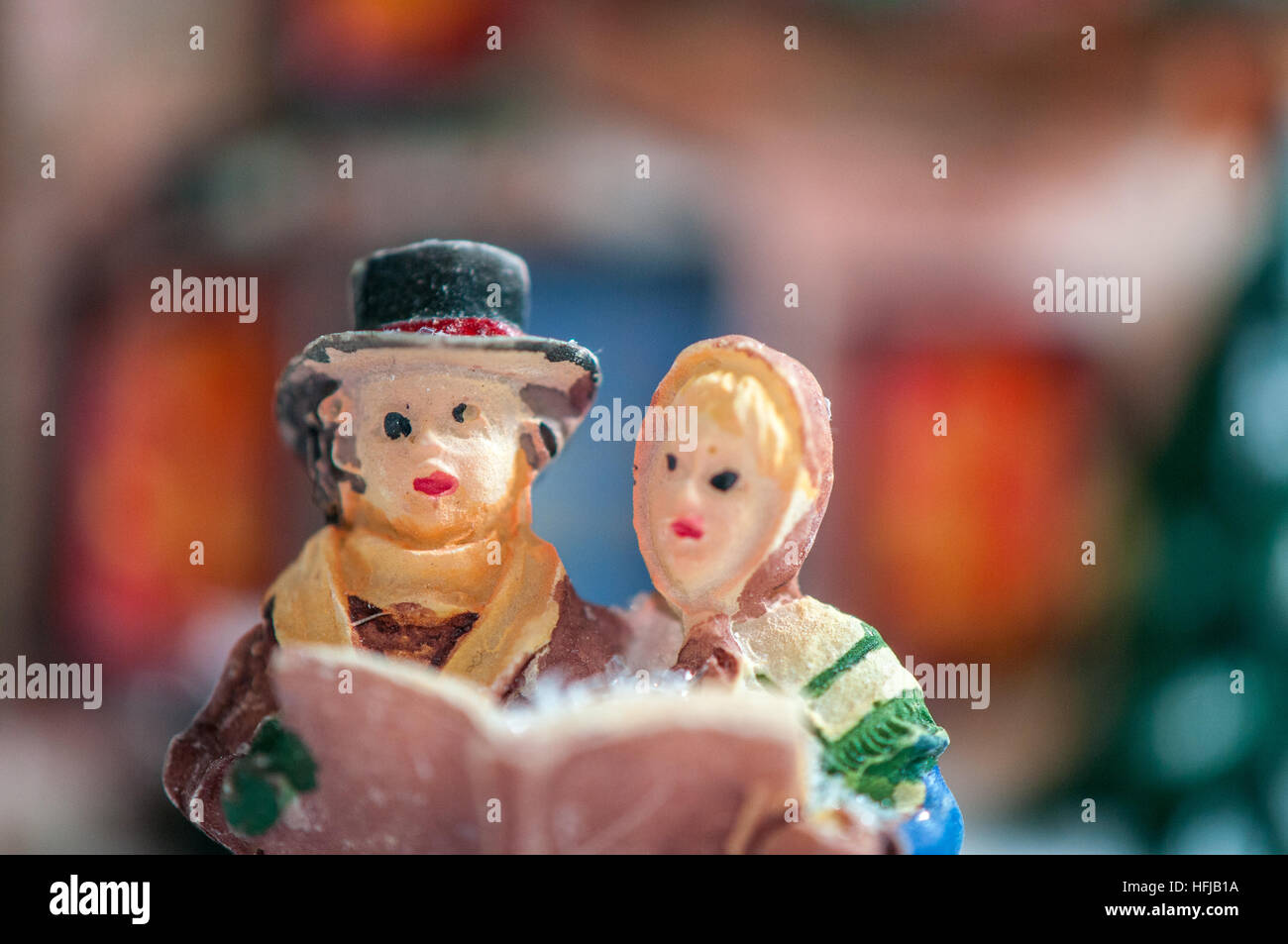 Christmas plastic figurine Stock Photo Alamy