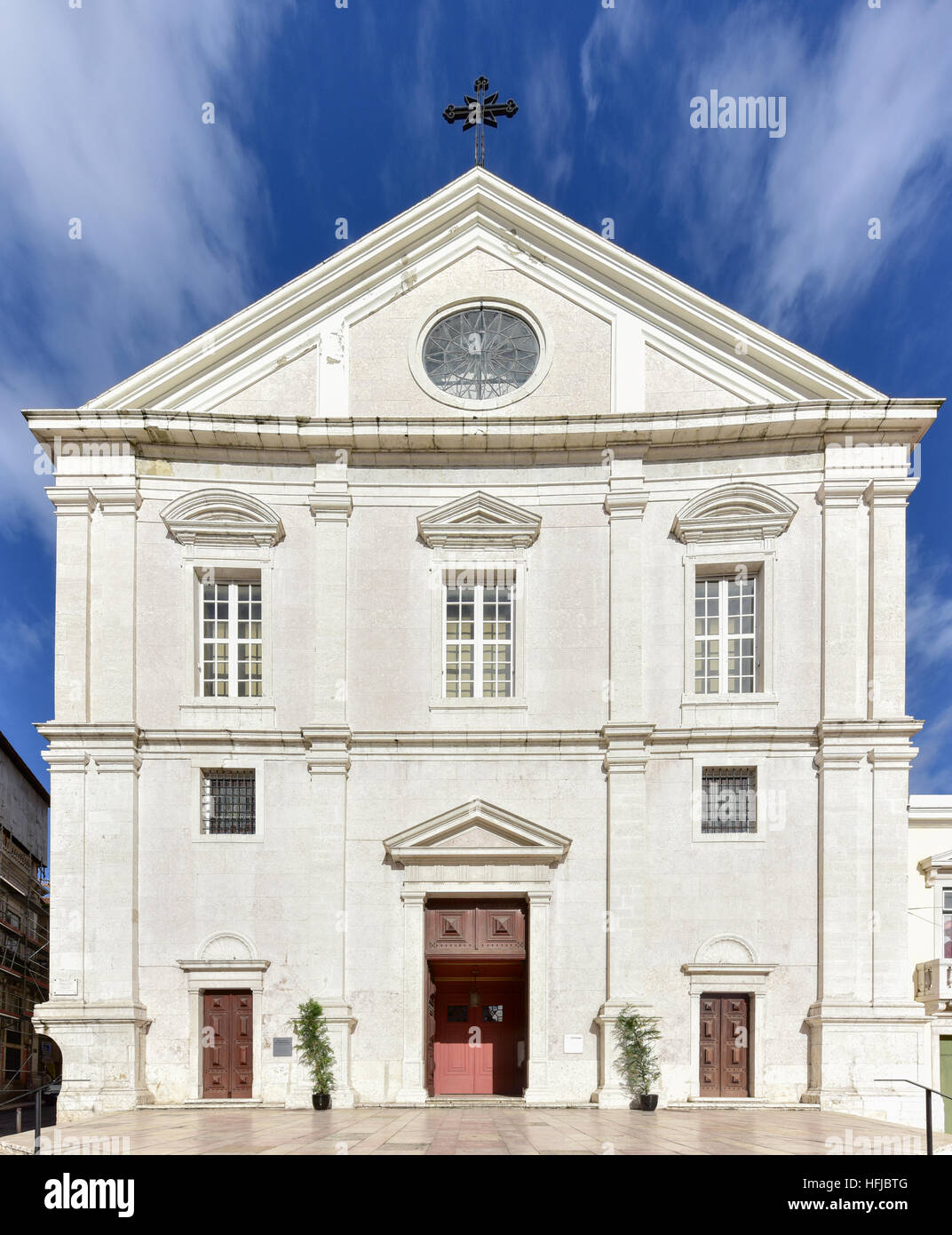 Church of Saint Roch or Igreja de Sao Roque in Lisbon, Portugal. Stock Photo