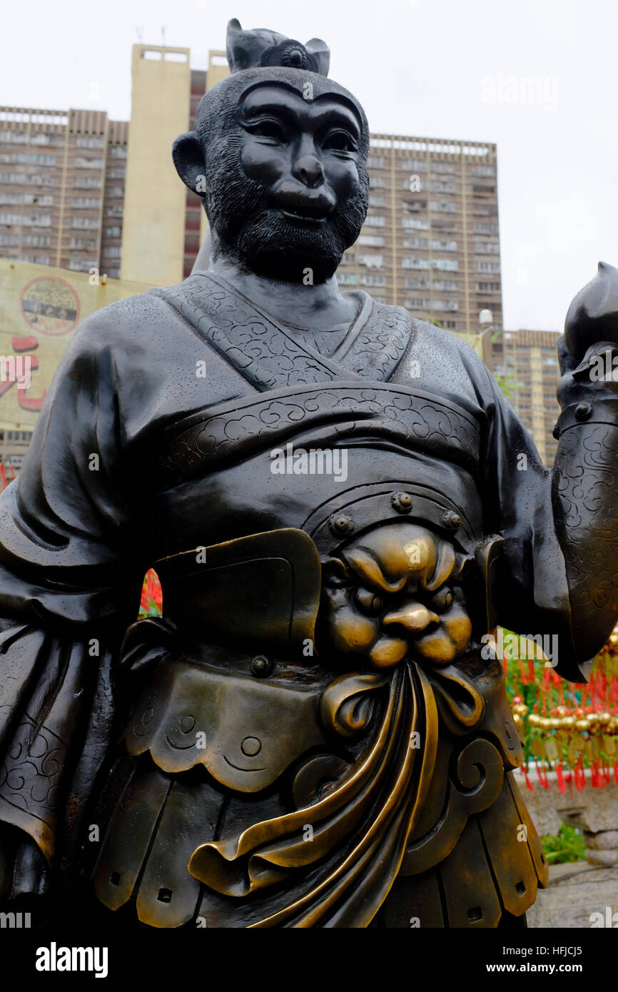 Chinese Zodiac statues at Sik Sik Yuen Wong Tai Sin Temple Kowloon in