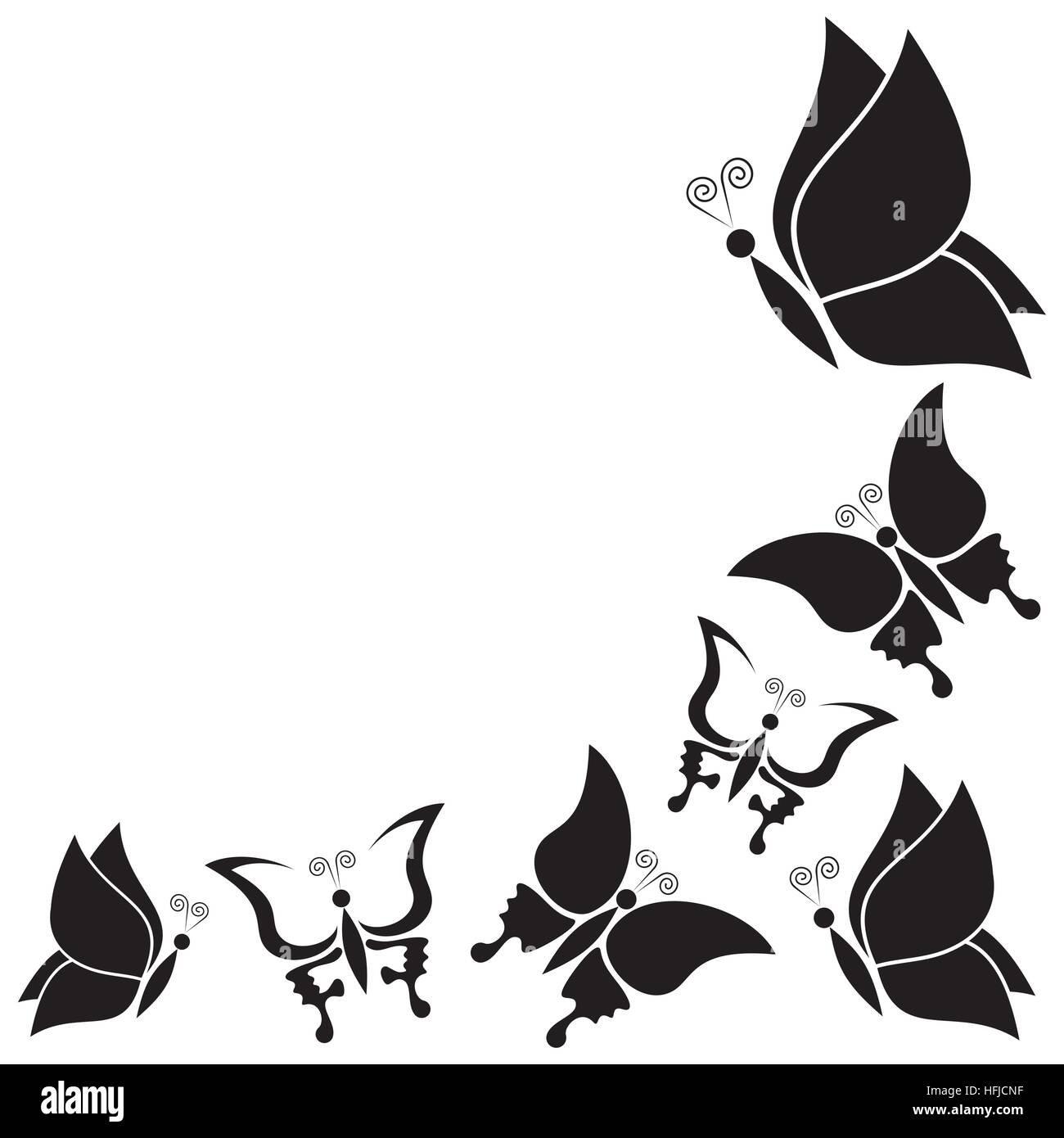 Background with butterflies Stock Vector Image & Art - Alamy