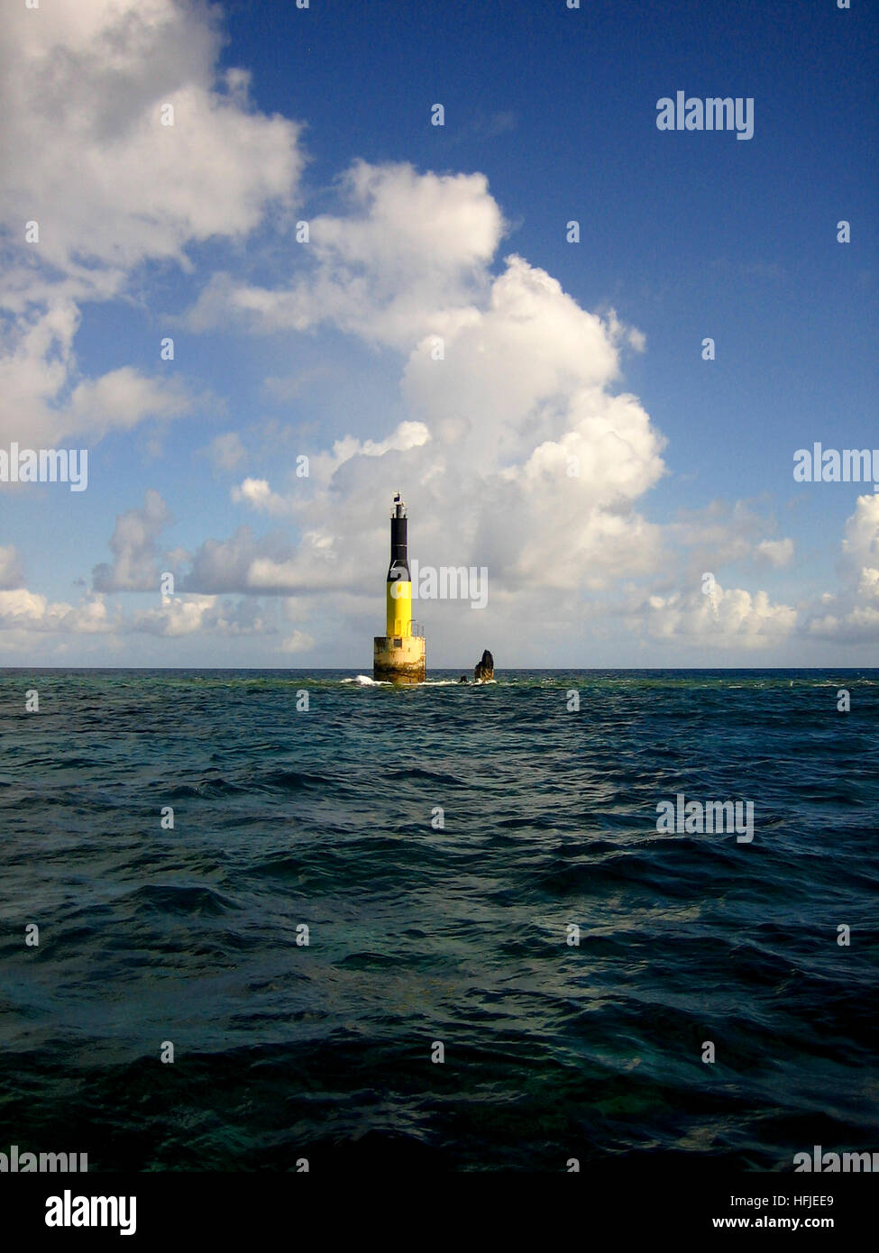 Atlantic Lighthouse in Bermuda Stock Photo