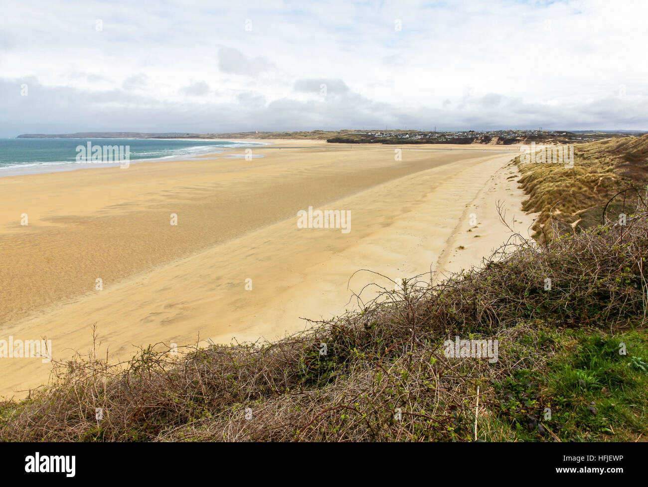 Porthkidney Sands on the Hayle Estuary near to St Ives, Cornwall South West England UK GB Stock Photo