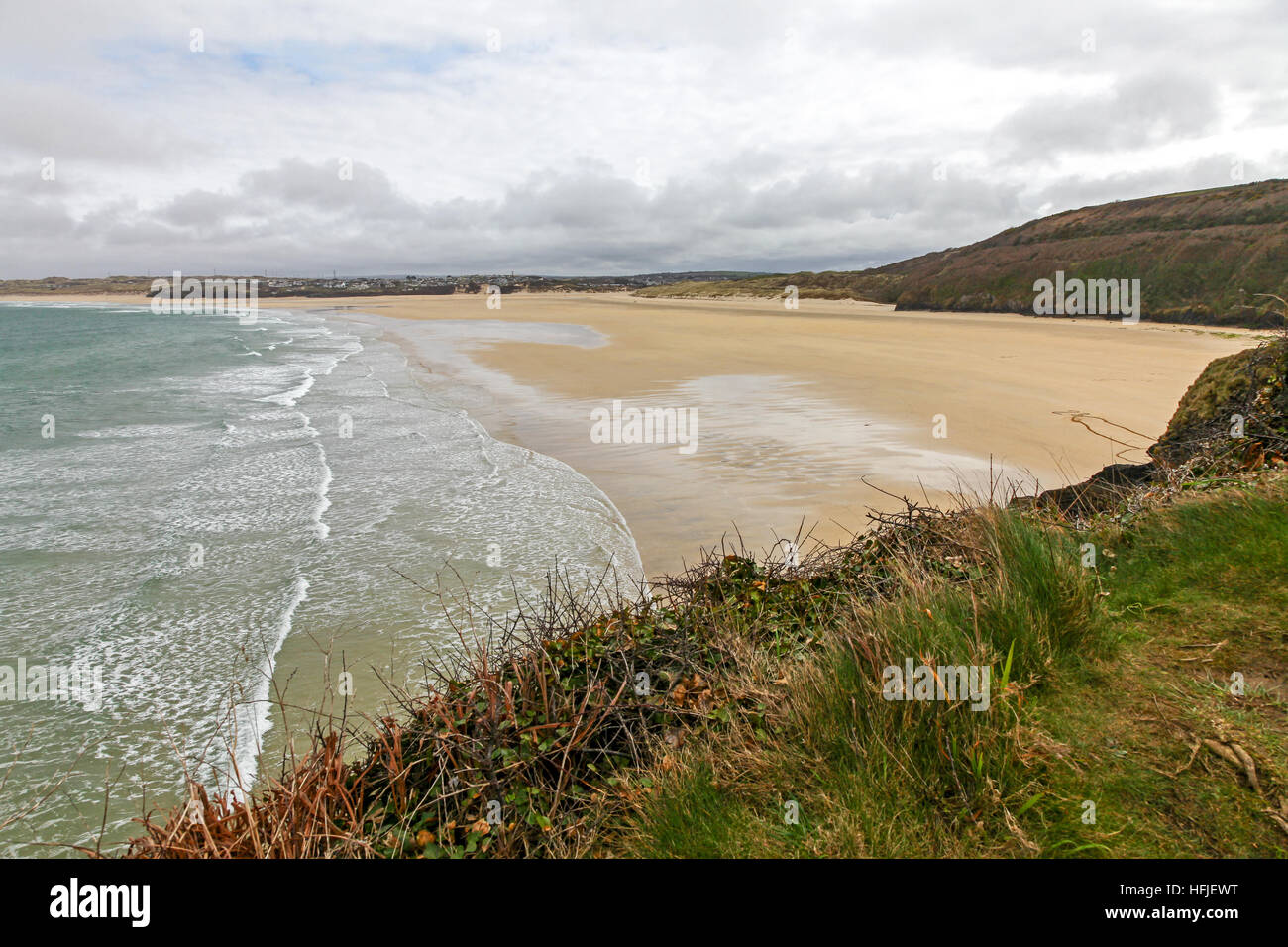 Porthkidney Sands on the Hayle Estuary near to St Ives, Cornwall South West England UK GB Stock Photo