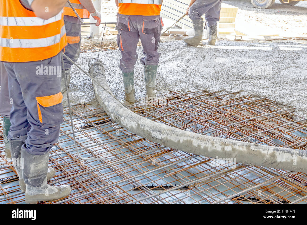Pouring Concrete Slab High Resolution Stock Photography and Images Alamy