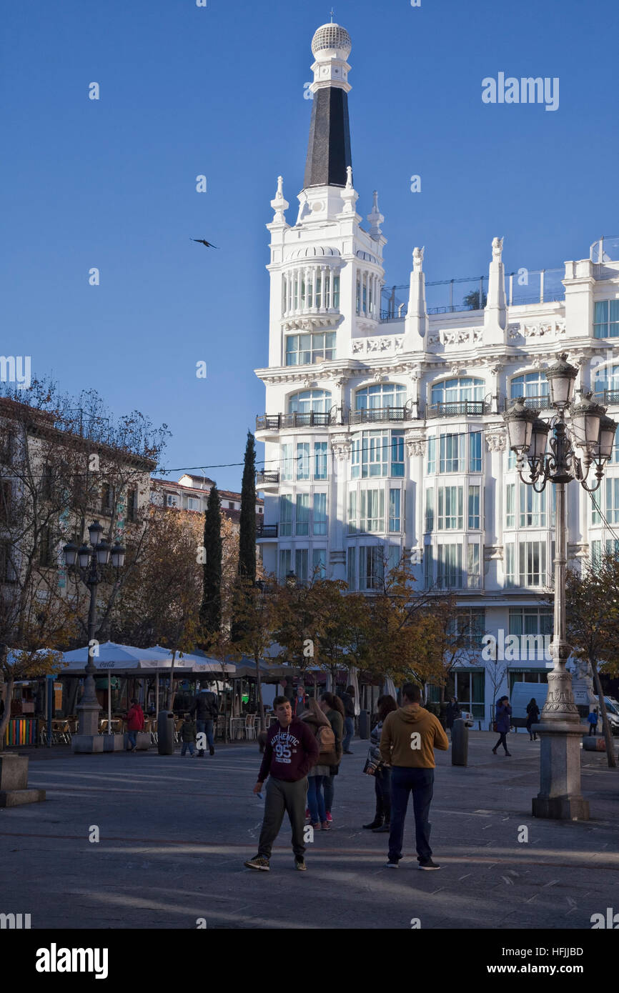 Plaza De Santa Ana, Madrid, Spain Stock Photo - Alamy