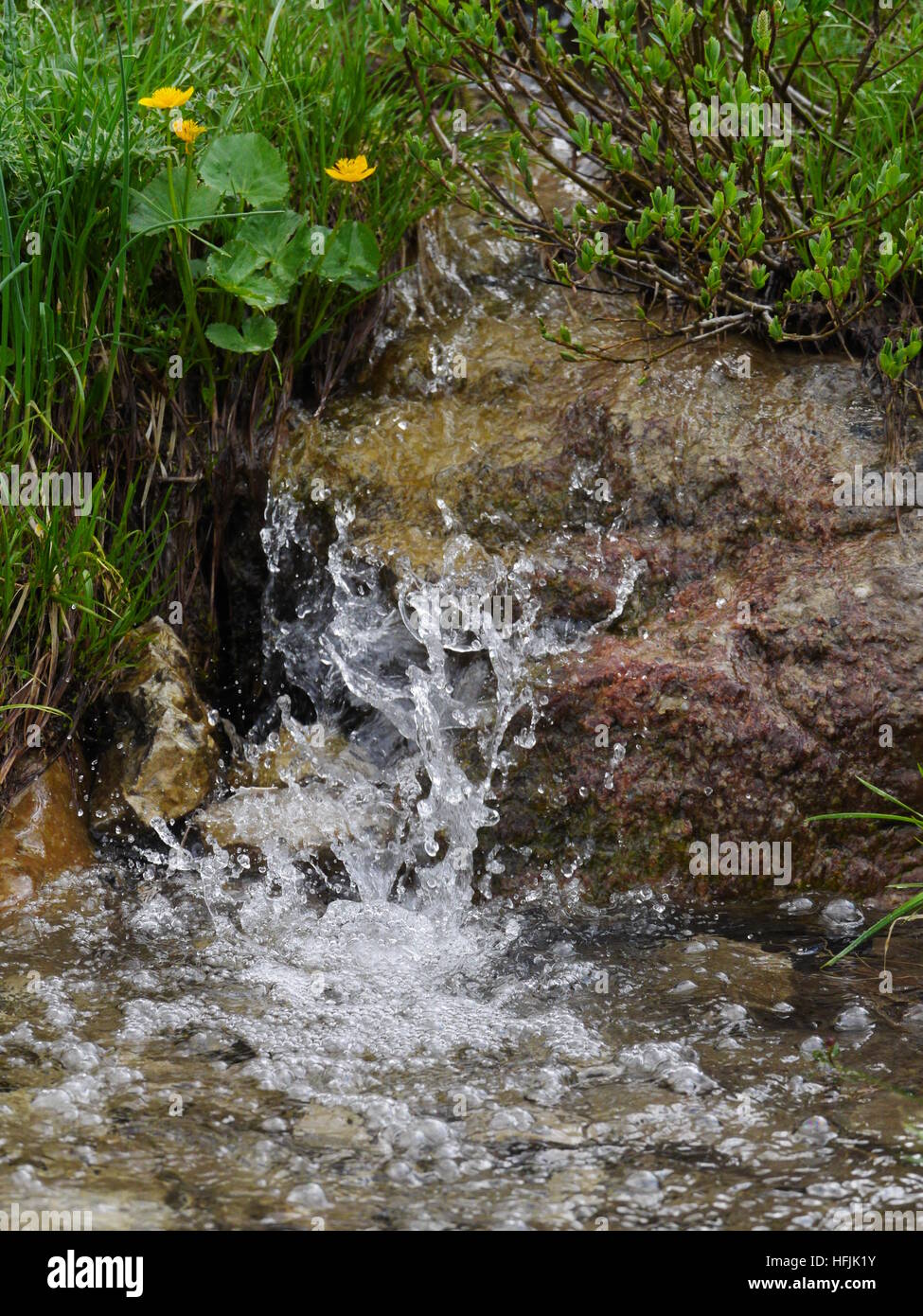 spring water fountain Stock Photo Alamy