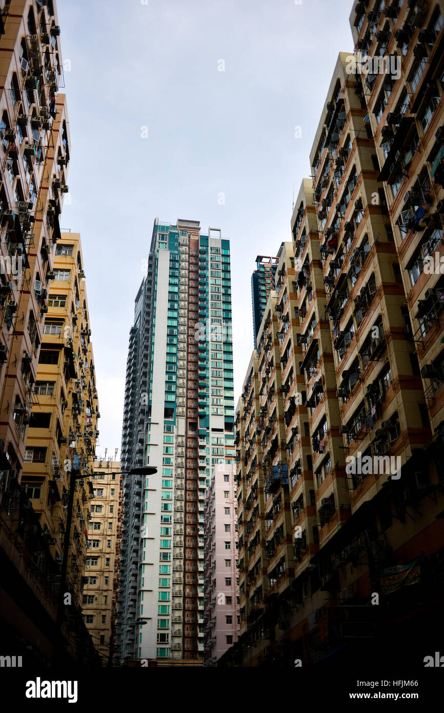 Hong Kong high density housing apartments Stock Photo Alamy